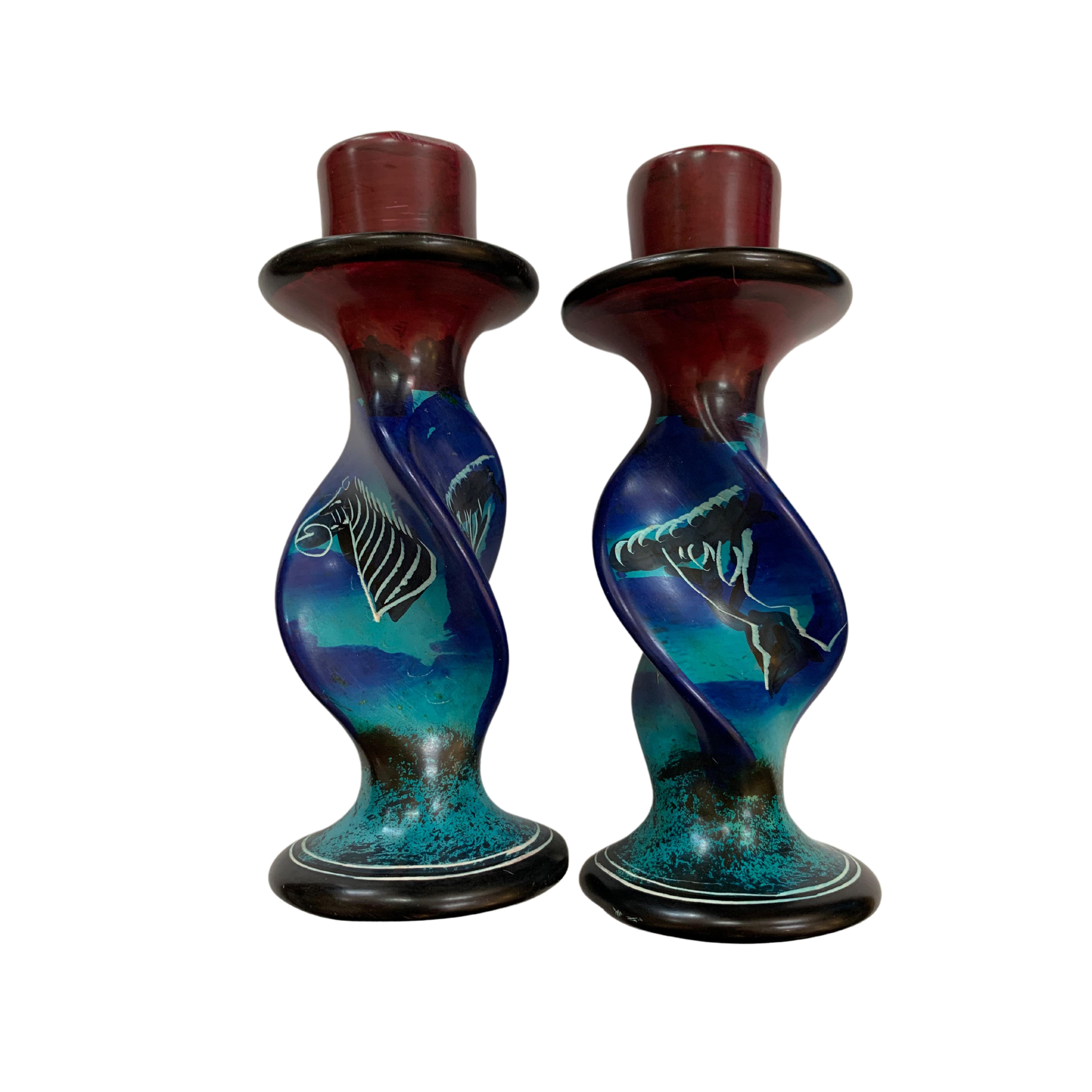 Soapstone Candle Holders (Set)