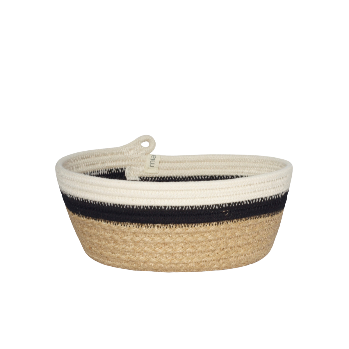 Cotton Woven Essentials Oval Basket (XS)