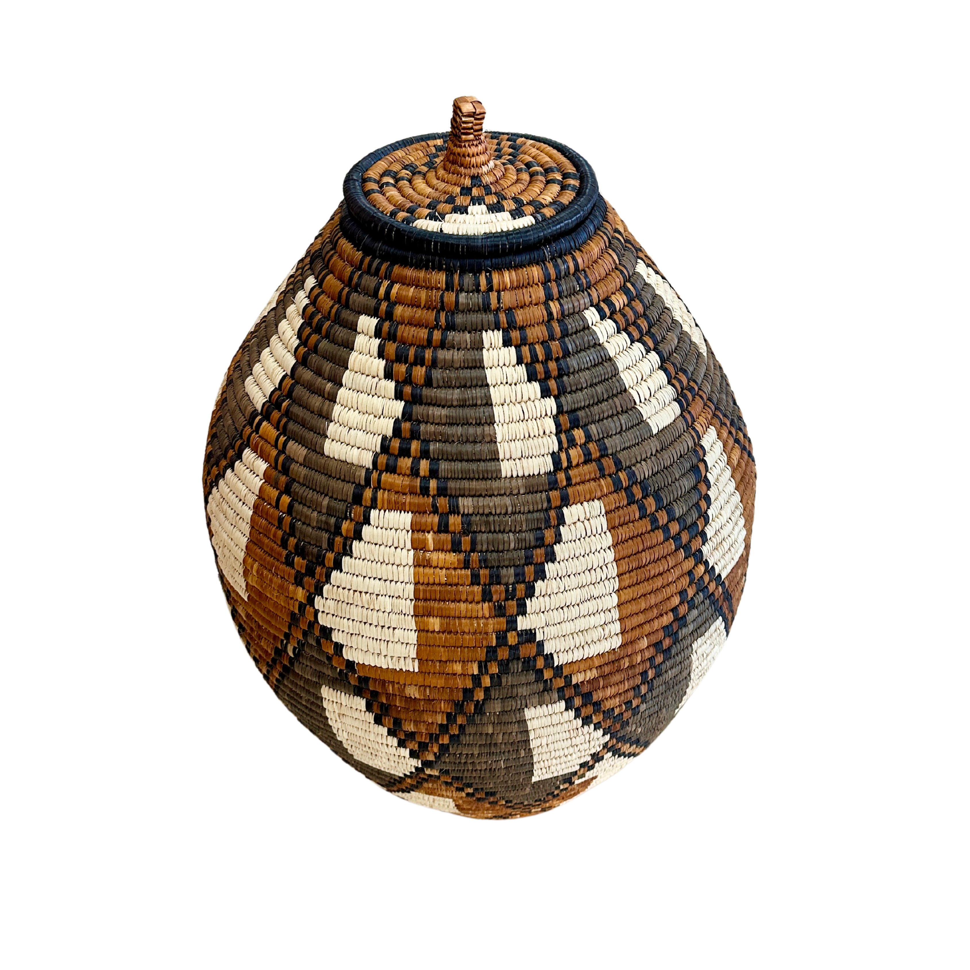 Hand Woven Zulu Reed Basket - Nompilo