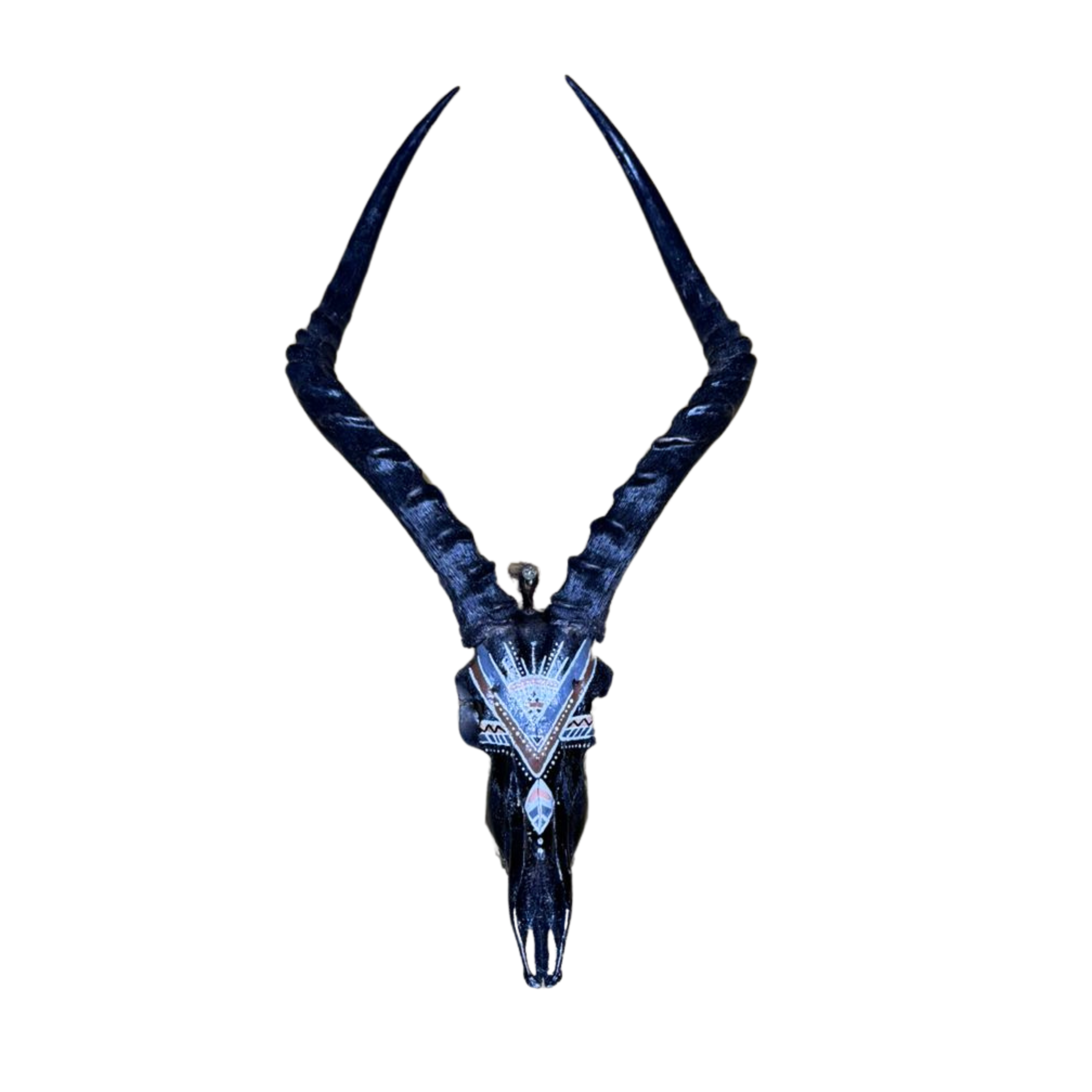 Tribal Painted Impala Skull