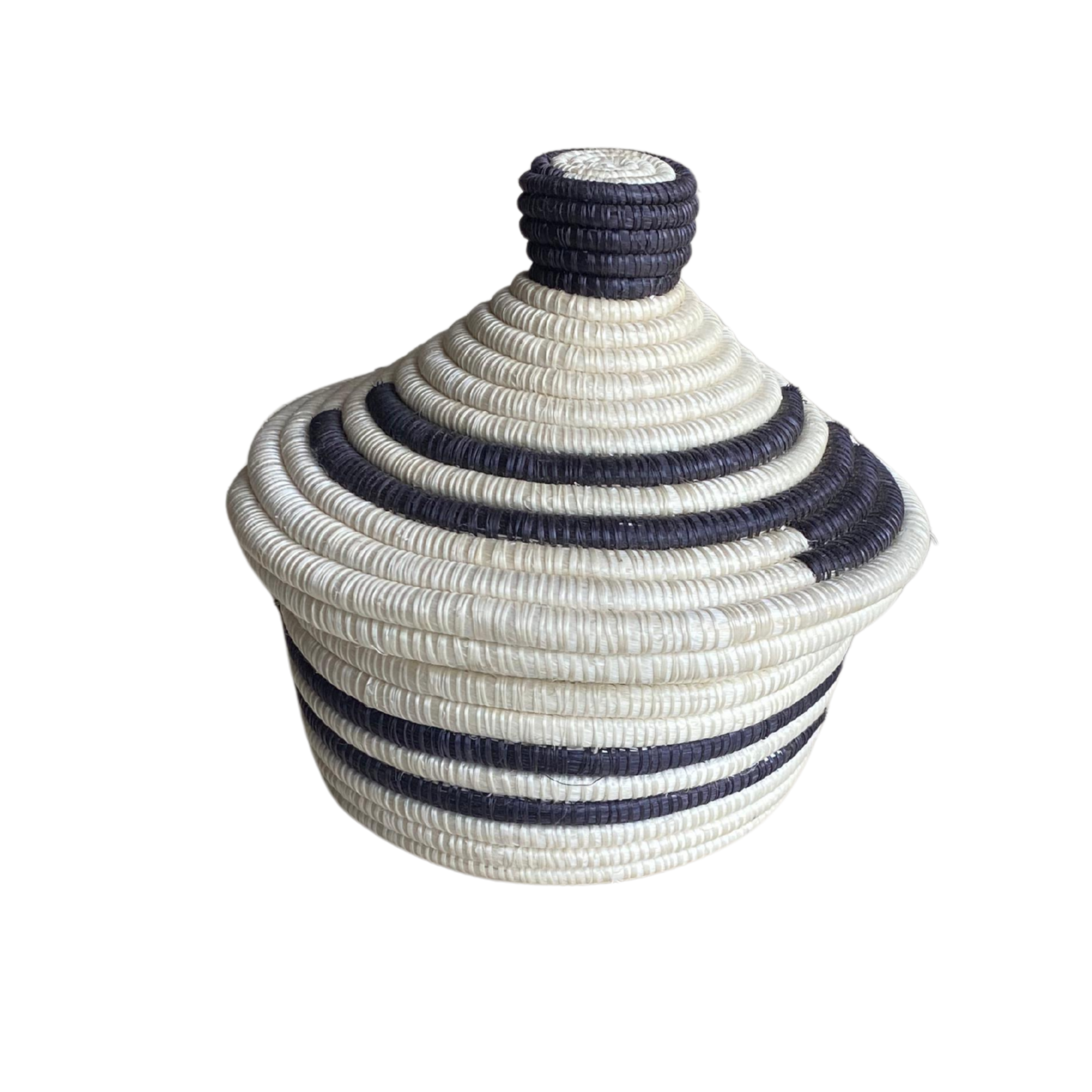 Small Hand Woven Zulu Pots With Lids