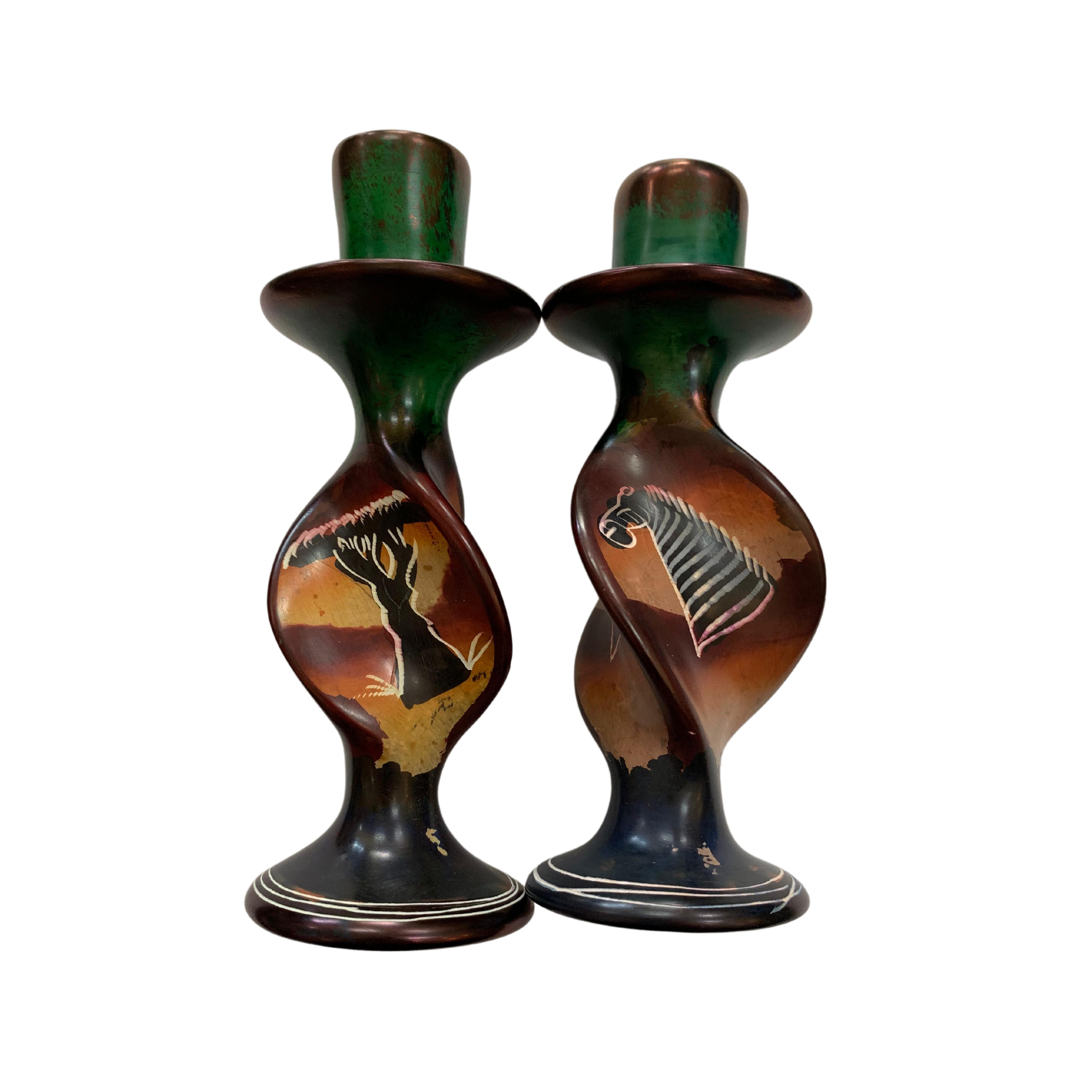 Soapstone Candle Holders (Set)