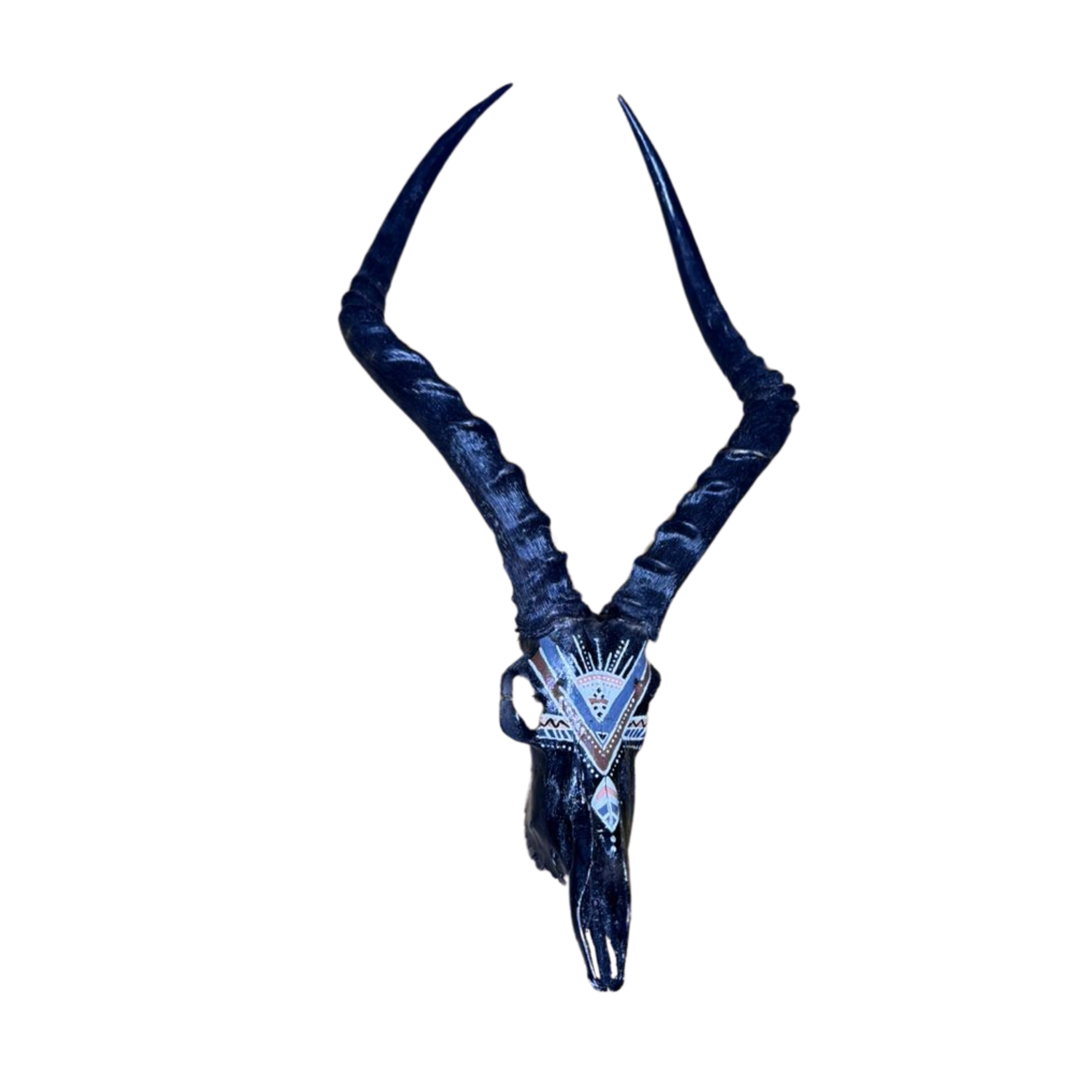 Tribal Painted Impala Skull