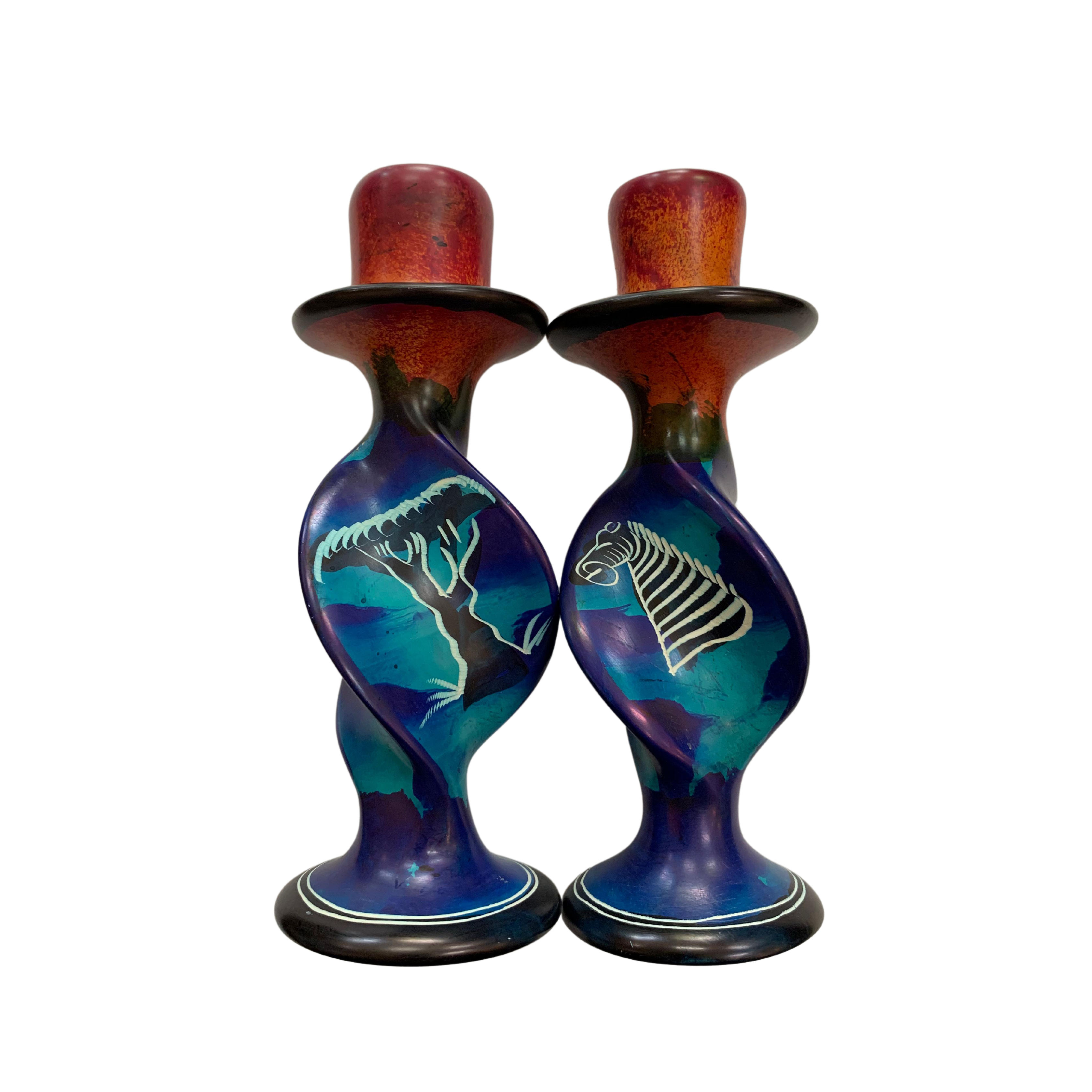 Soapstone Candle Holders (Set)