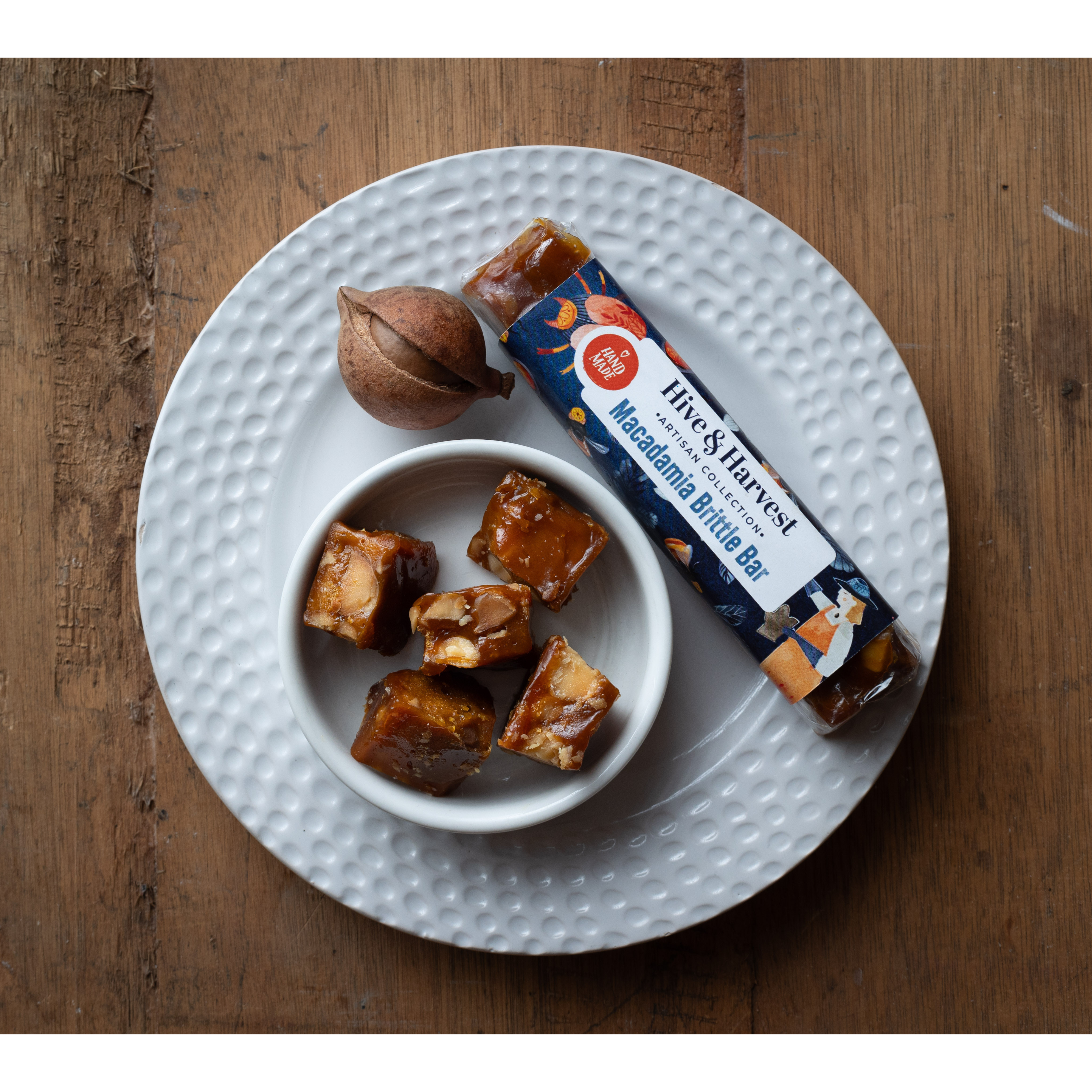 Handcrafted Macadamia Brittle Bar