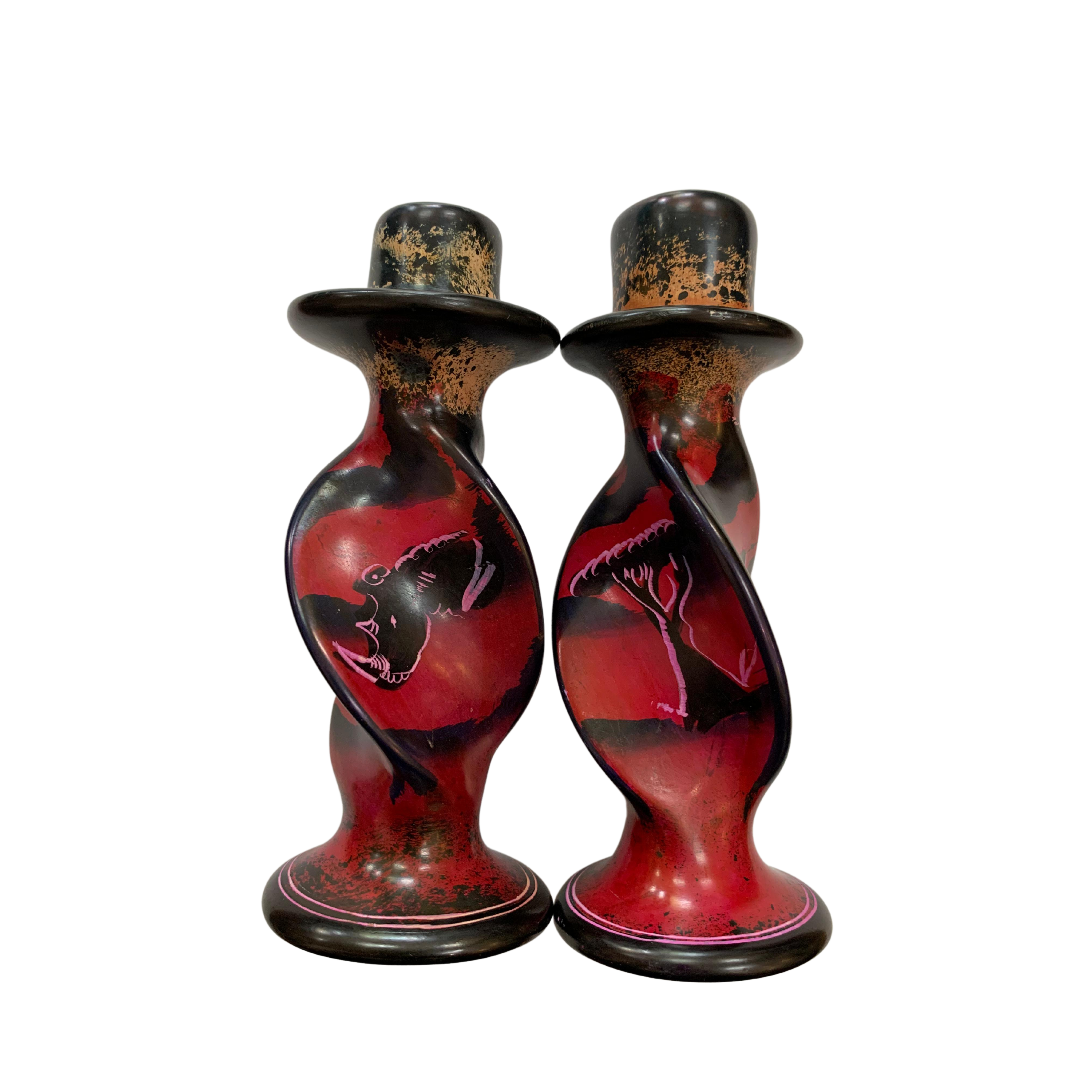 Soapstone Candle Holders (Set)