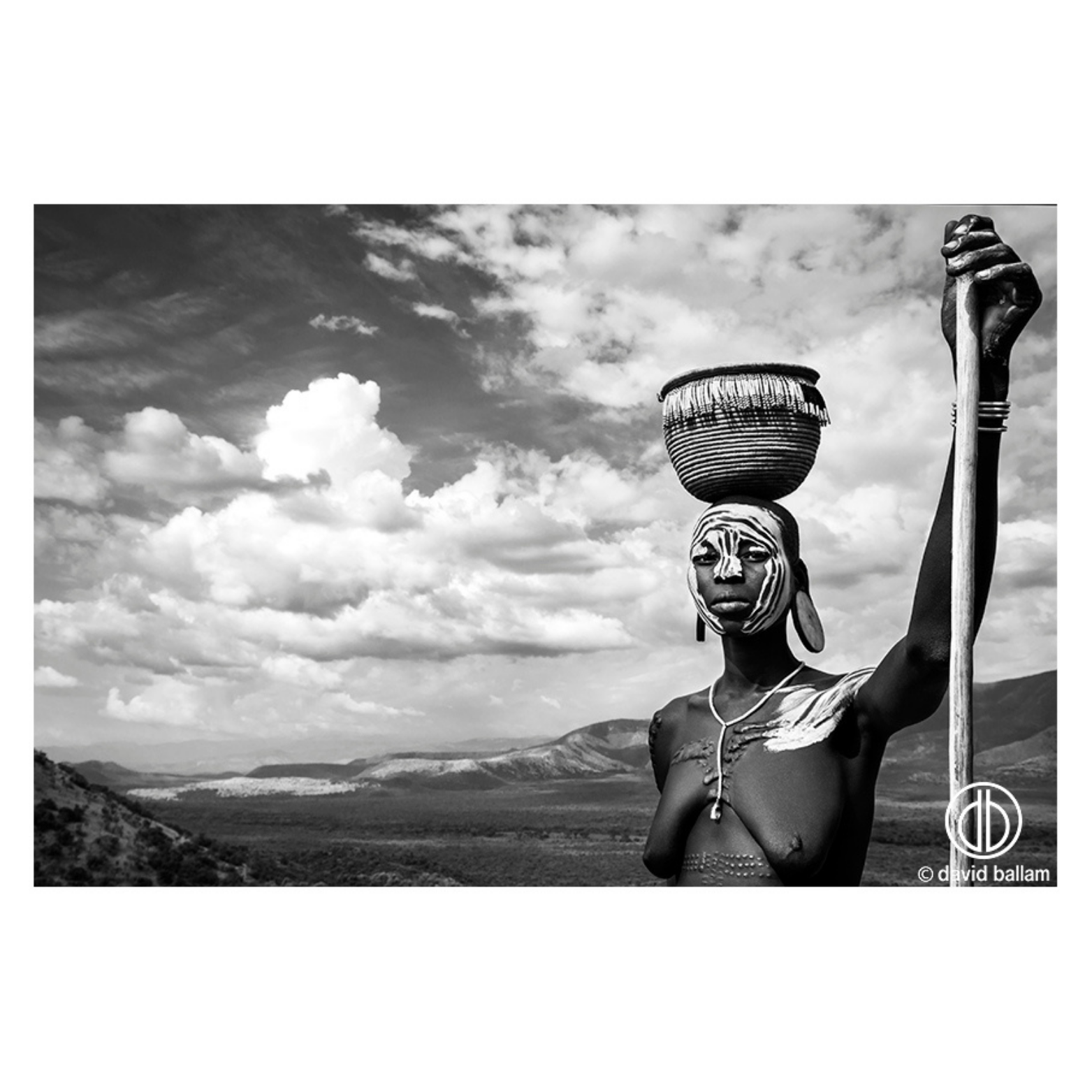 David Ballam Rolled Canvas Prints - Ethiopia's Omo Tribe (120cm x 80cm)