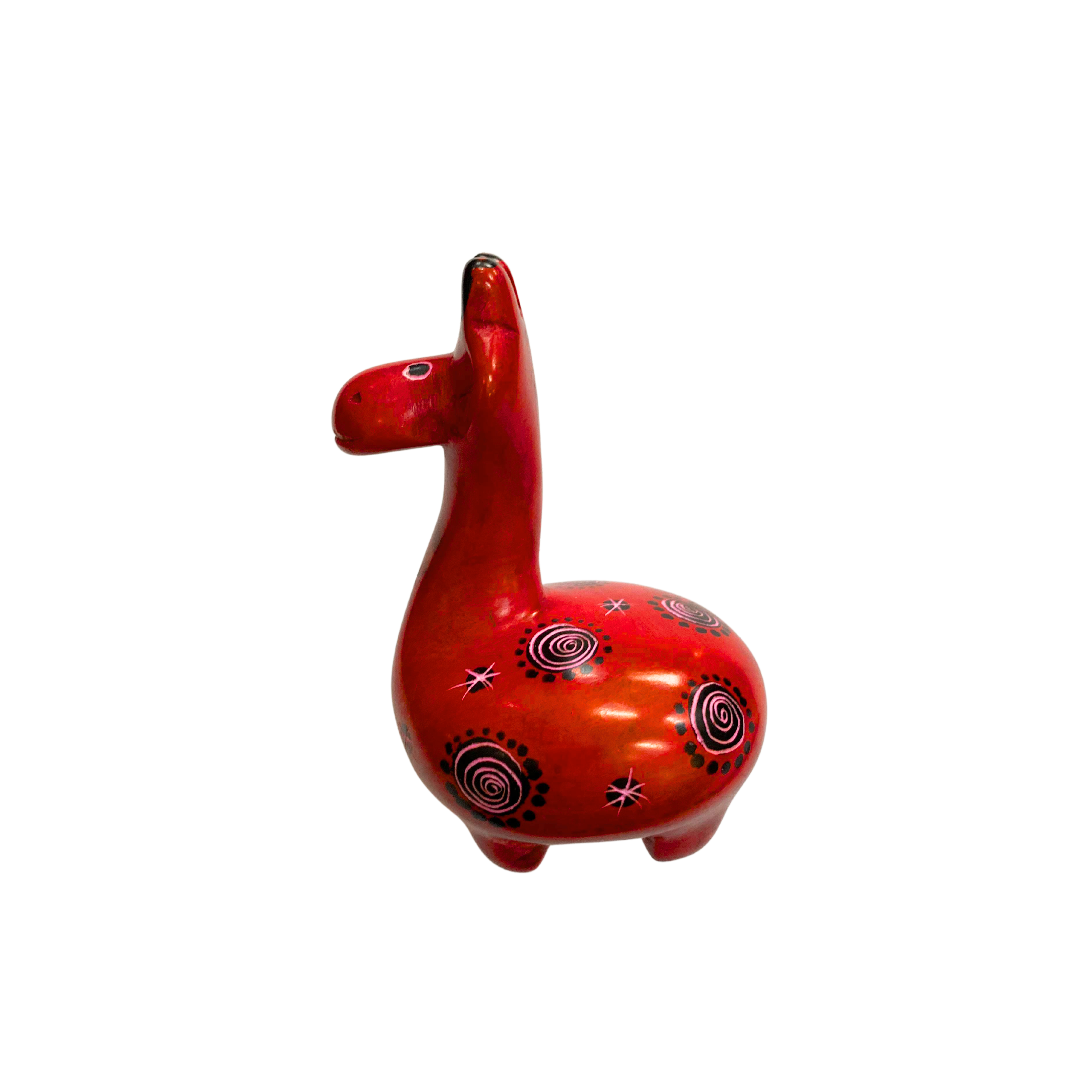 Colourful Soapstone Giraffe Sculpture (XL)