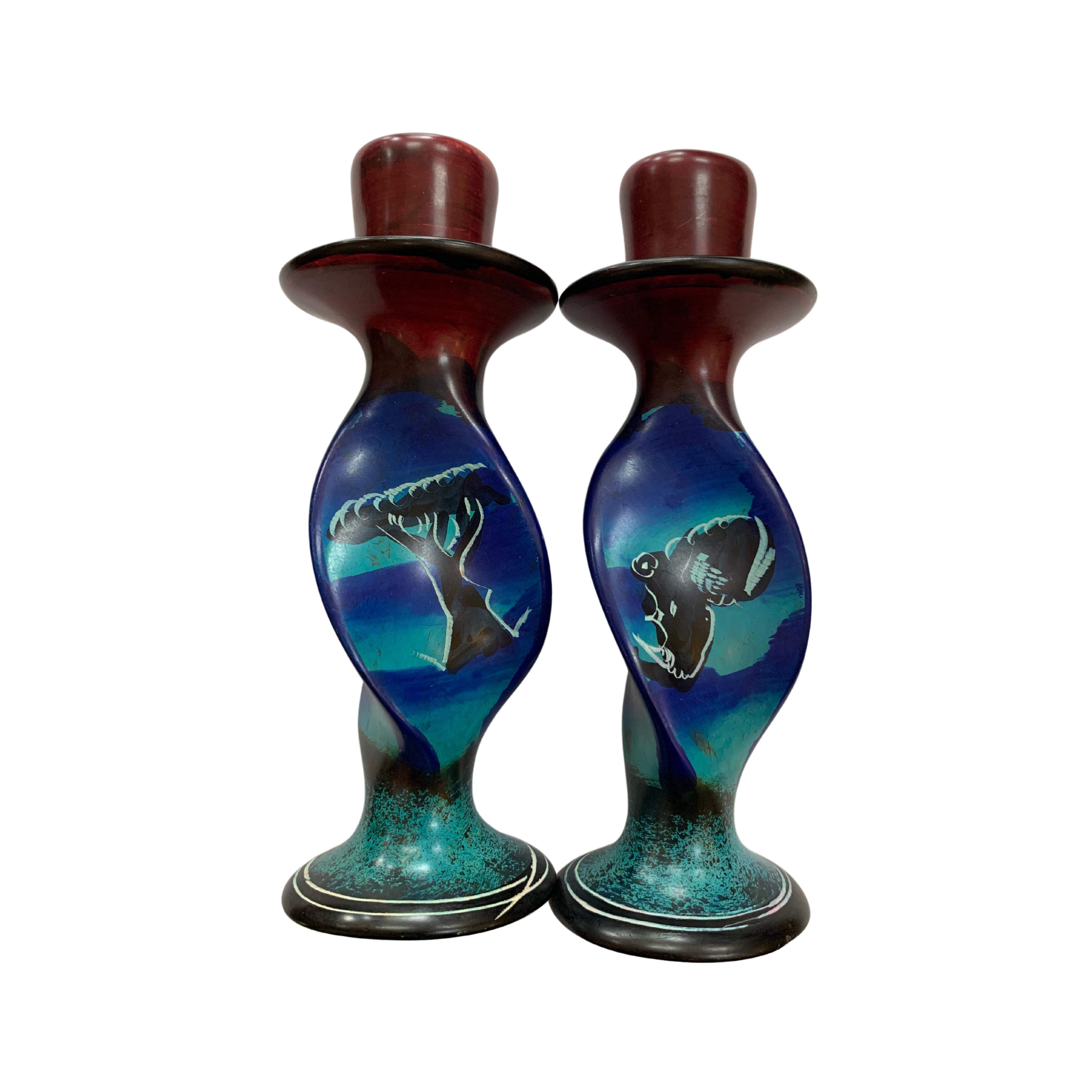 Soapstone Candle Holders (Set)