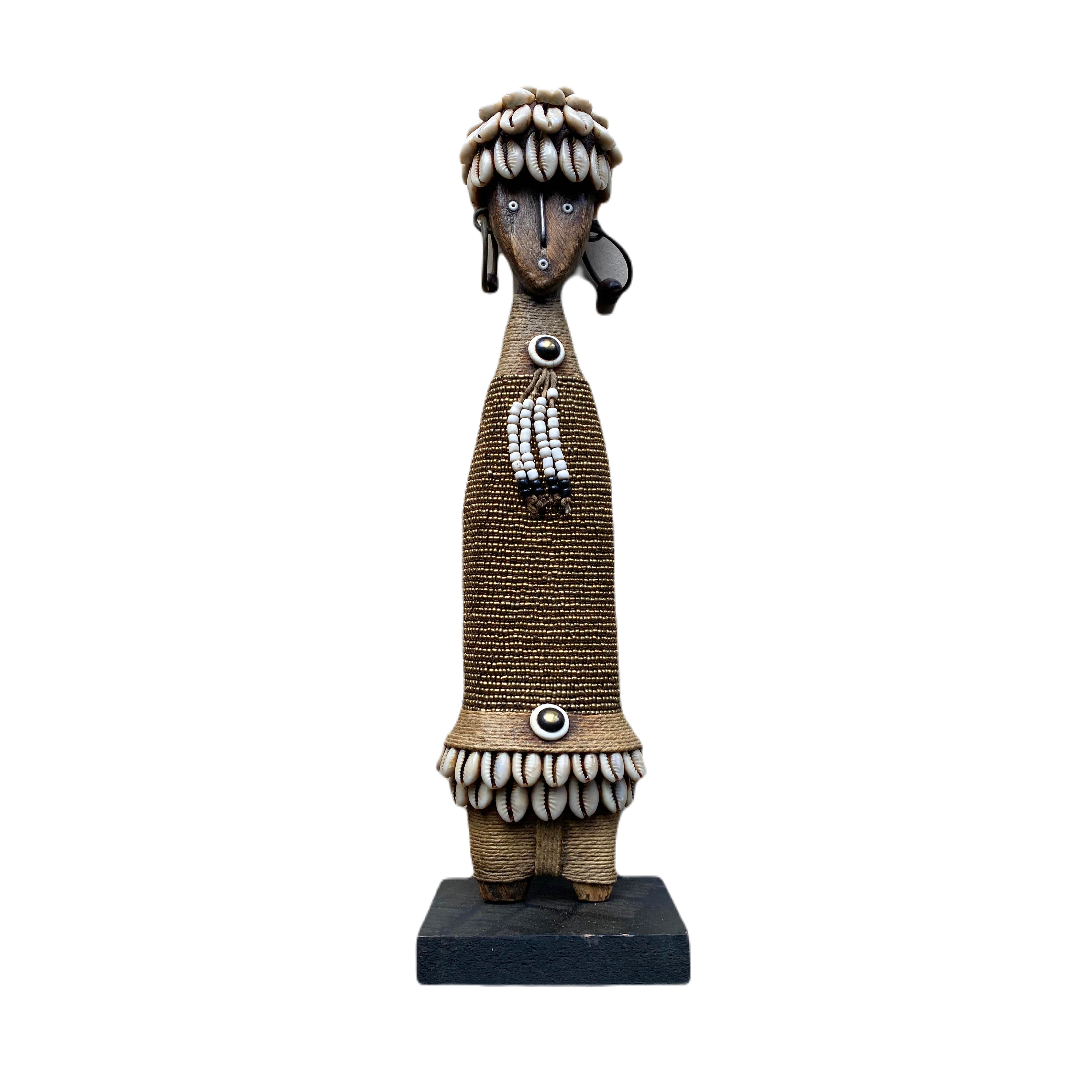 30cm Slim Wooden Beaded Namji Dolls