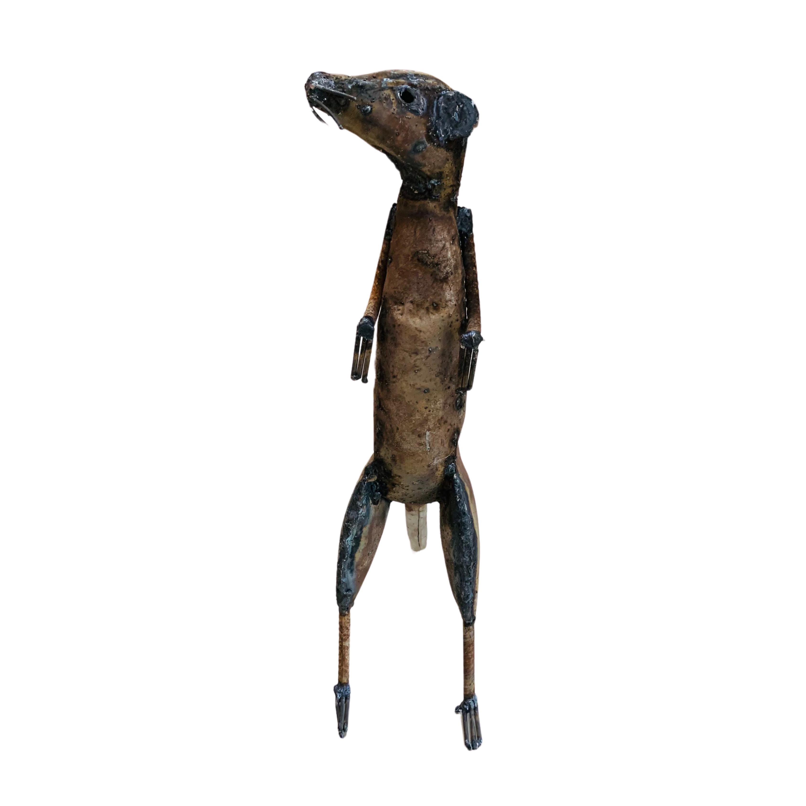 Outdoor Steel Meerkat Garden Sculpture