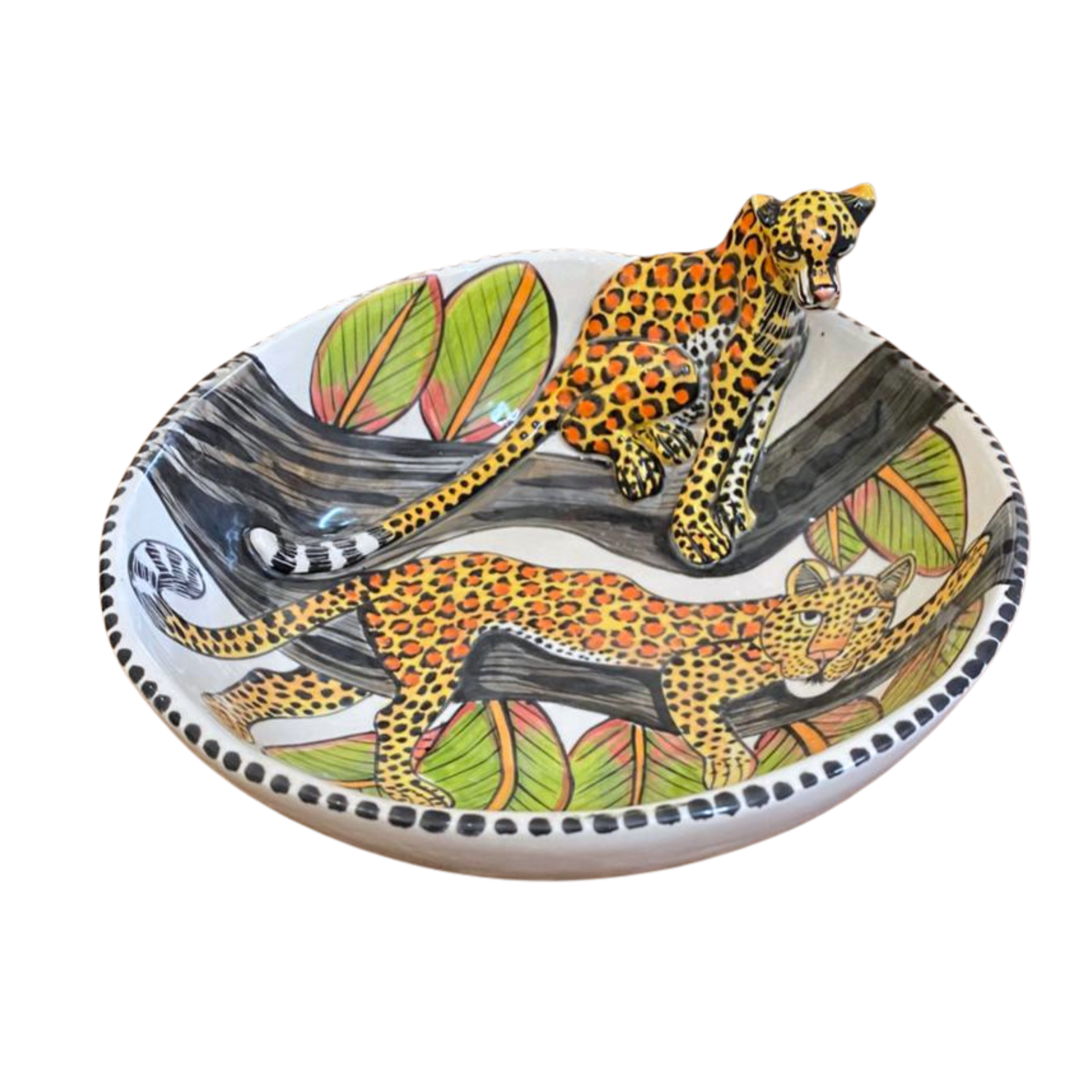 3D Animated Ceramic Leopard Bowl