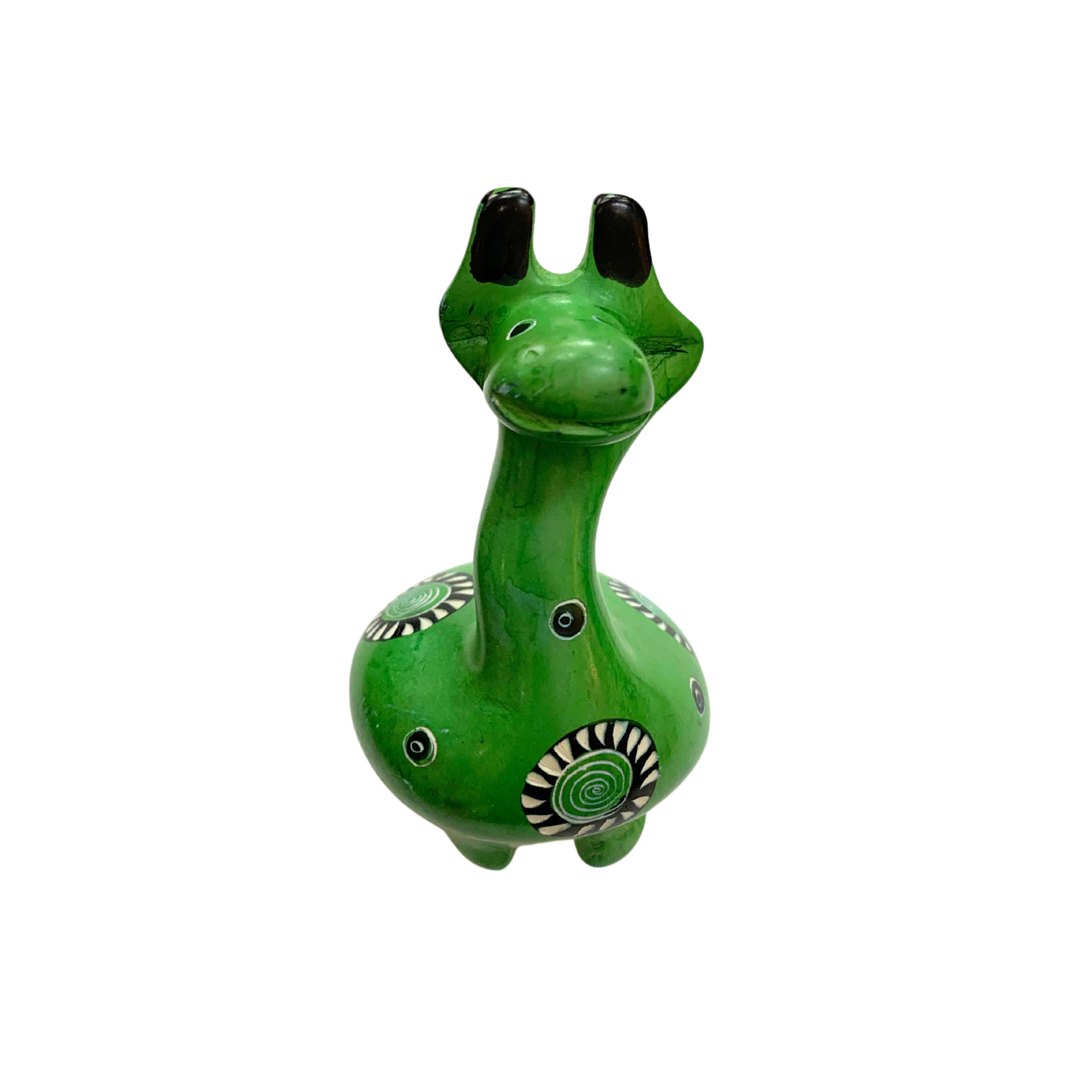 Colourful Soapstone Giraffe Sculpture (XL)