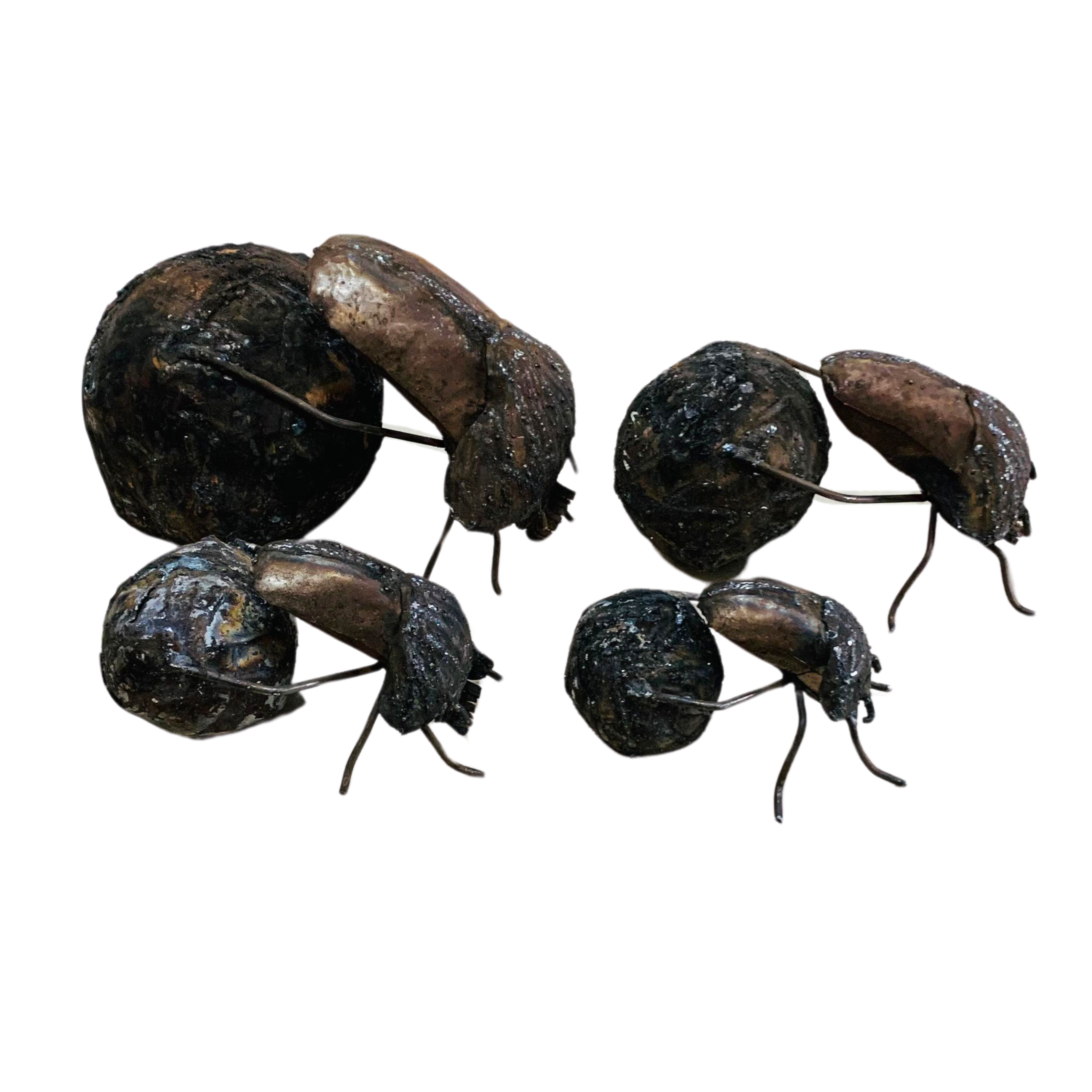 Outdoor Steel Dung Beetle Garden Sculpture