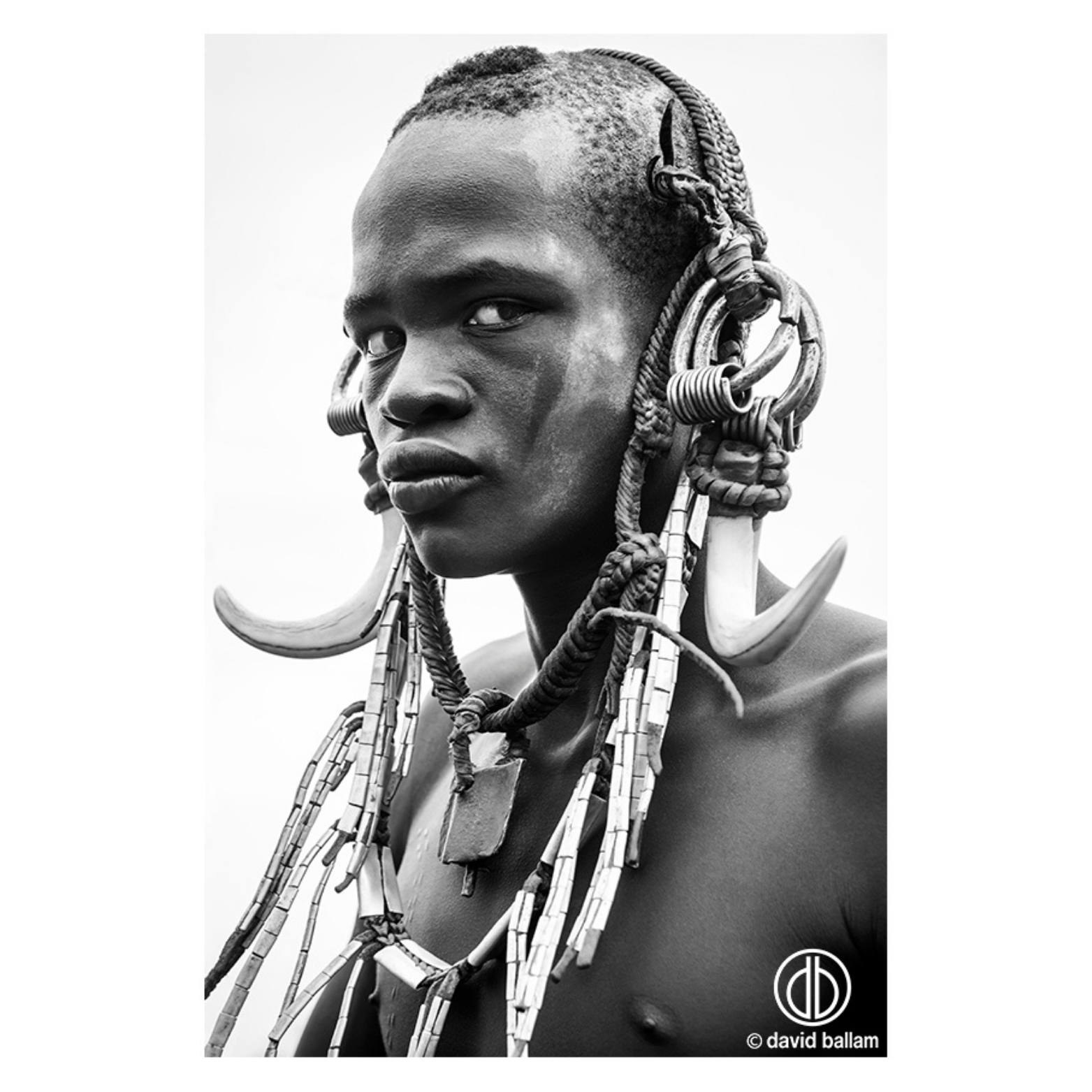 David Ballam Rolled Canvas Prints - Ethiopia's Omo Tribe (120cm x 80cm)