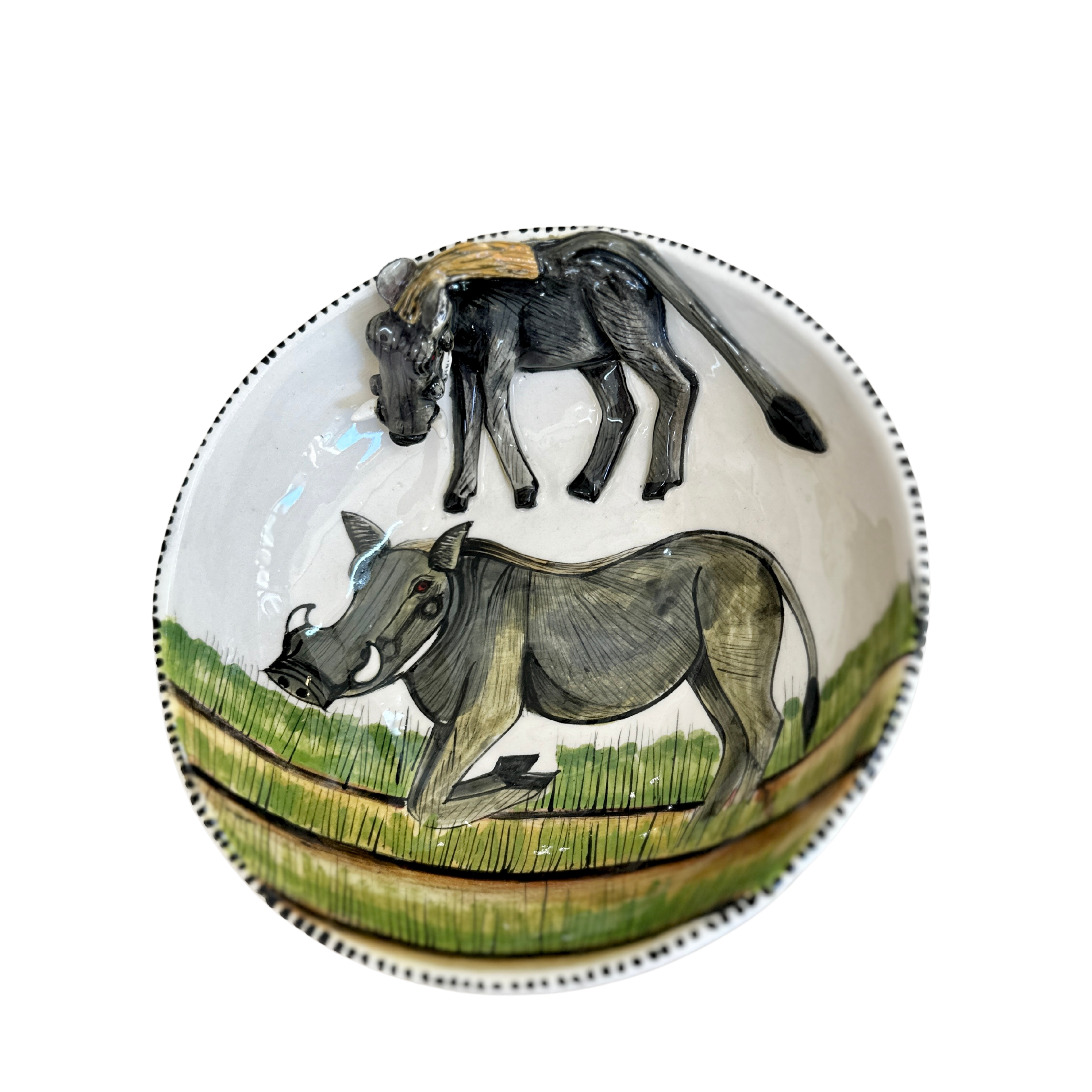 3D Animated Ceramic Warthog Bowl