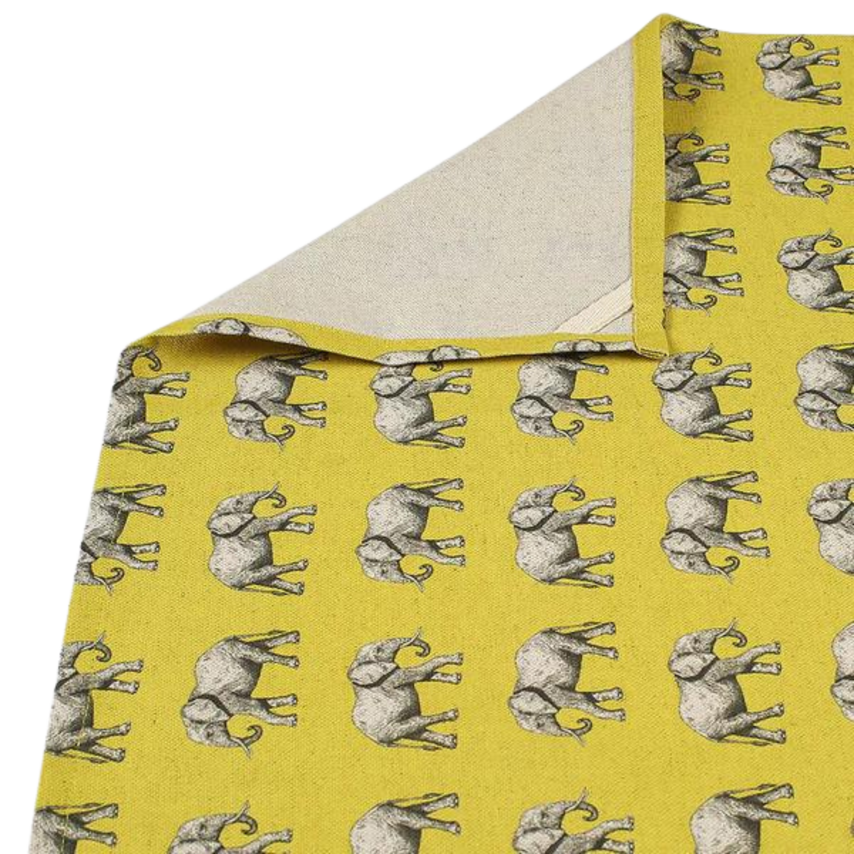 Yellow Elephant Tea Towel