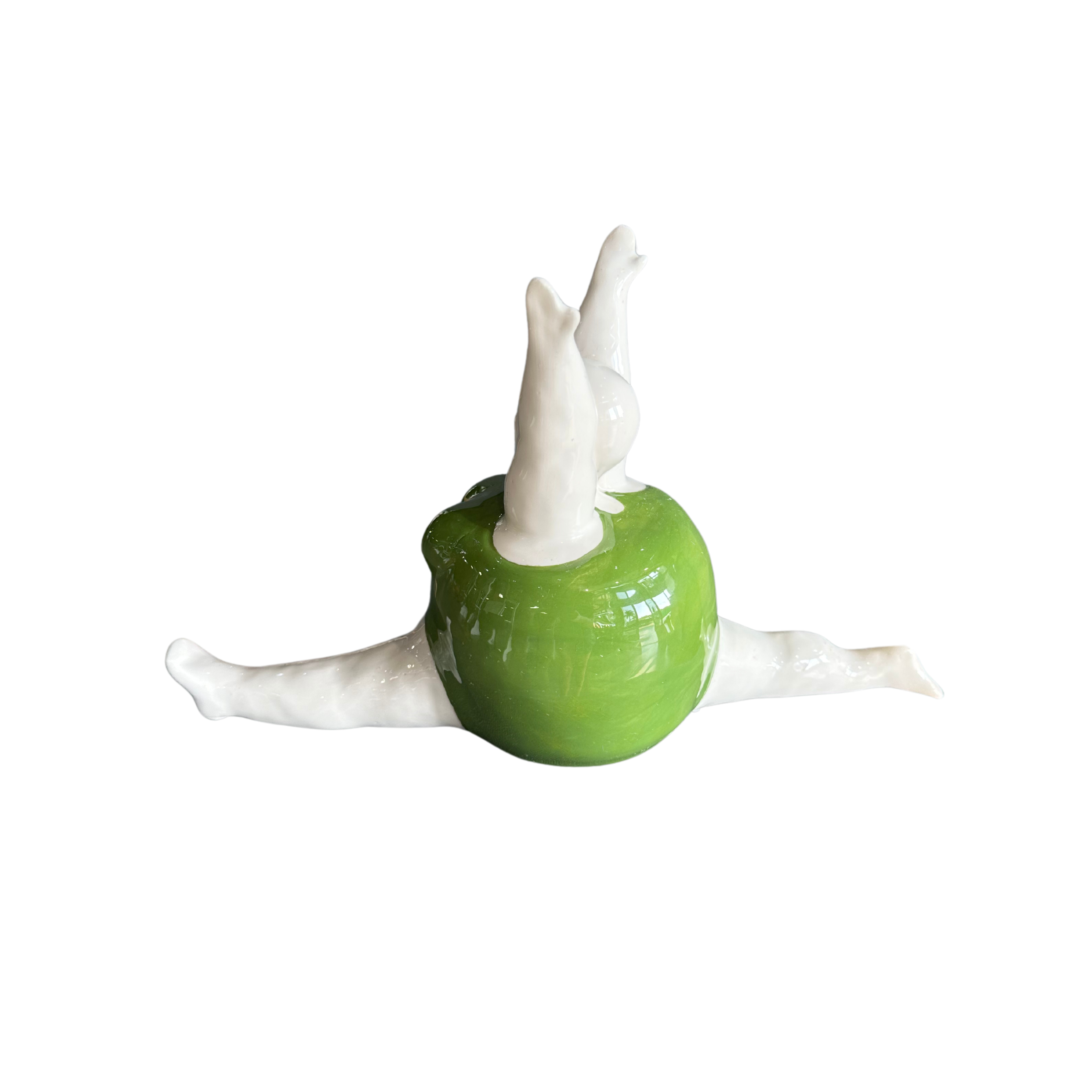 Large Beachy Apple Shaped Fat Lady (Green Full Costume)