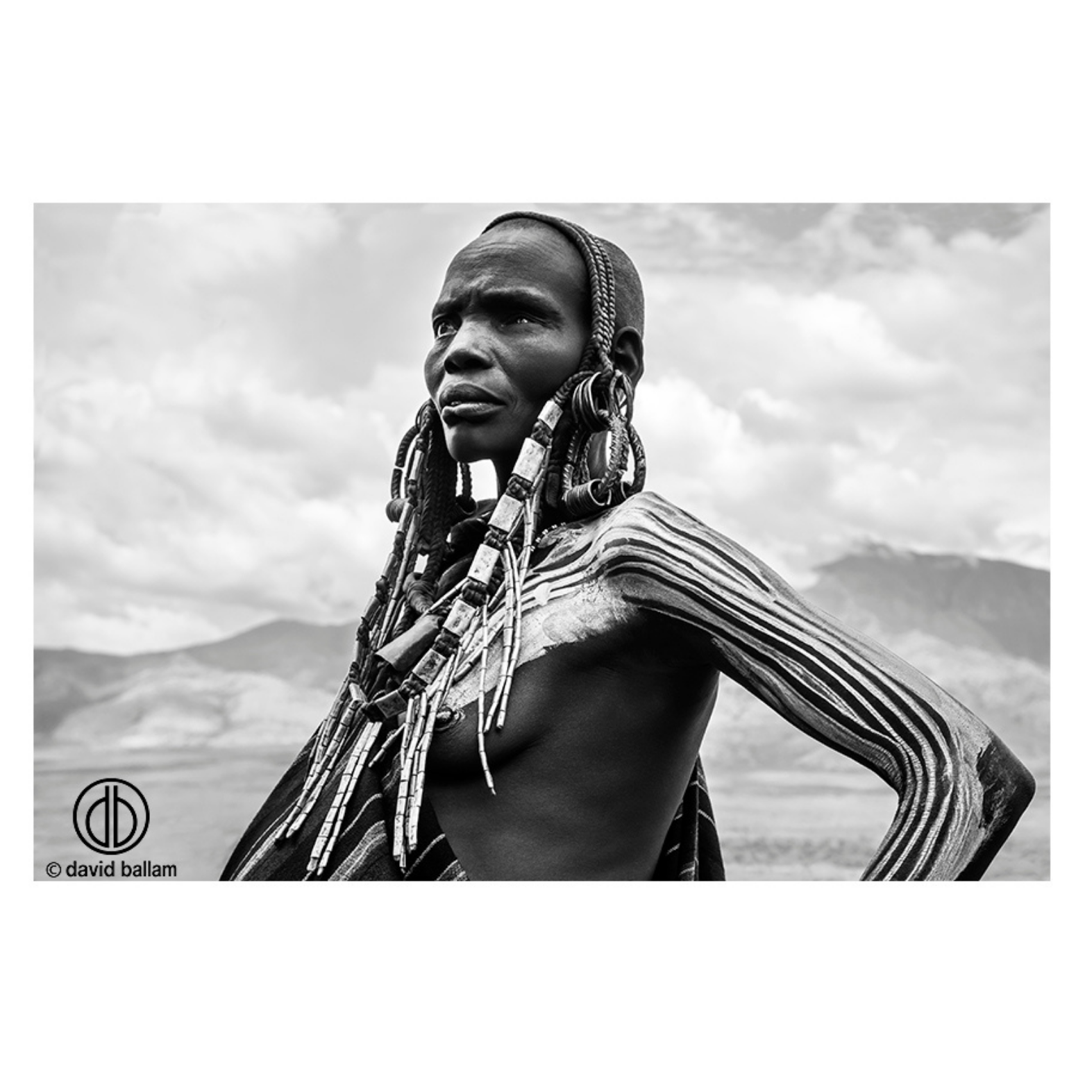 David Ballam Rolled Canvas Prints - Ethiopia's Omo Tribe (120cm x 80cm)