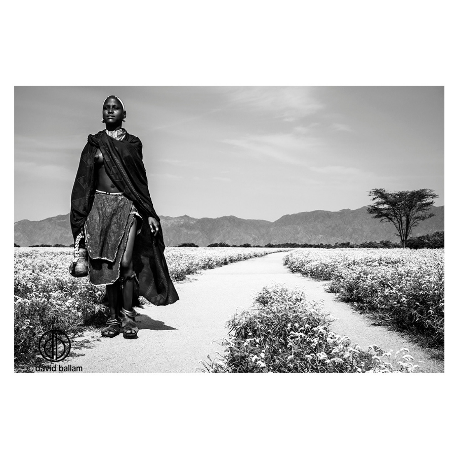 David Ballam Rolled Canvas Prints - Ethiopia's Omo Tribe (120cm x 80cm)