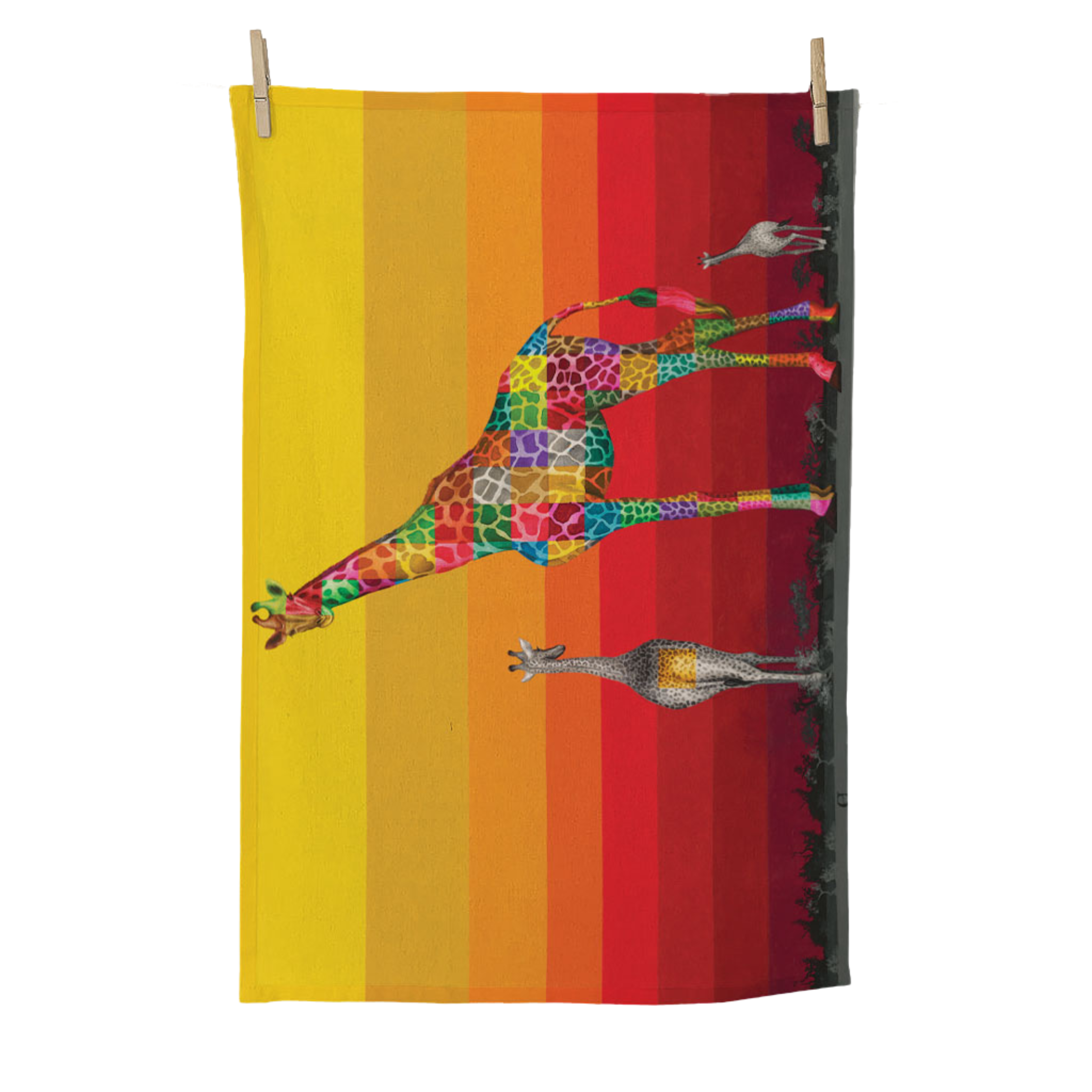 Wildly Colourful: The Colourful Animal Collection Cotton Tea Towels