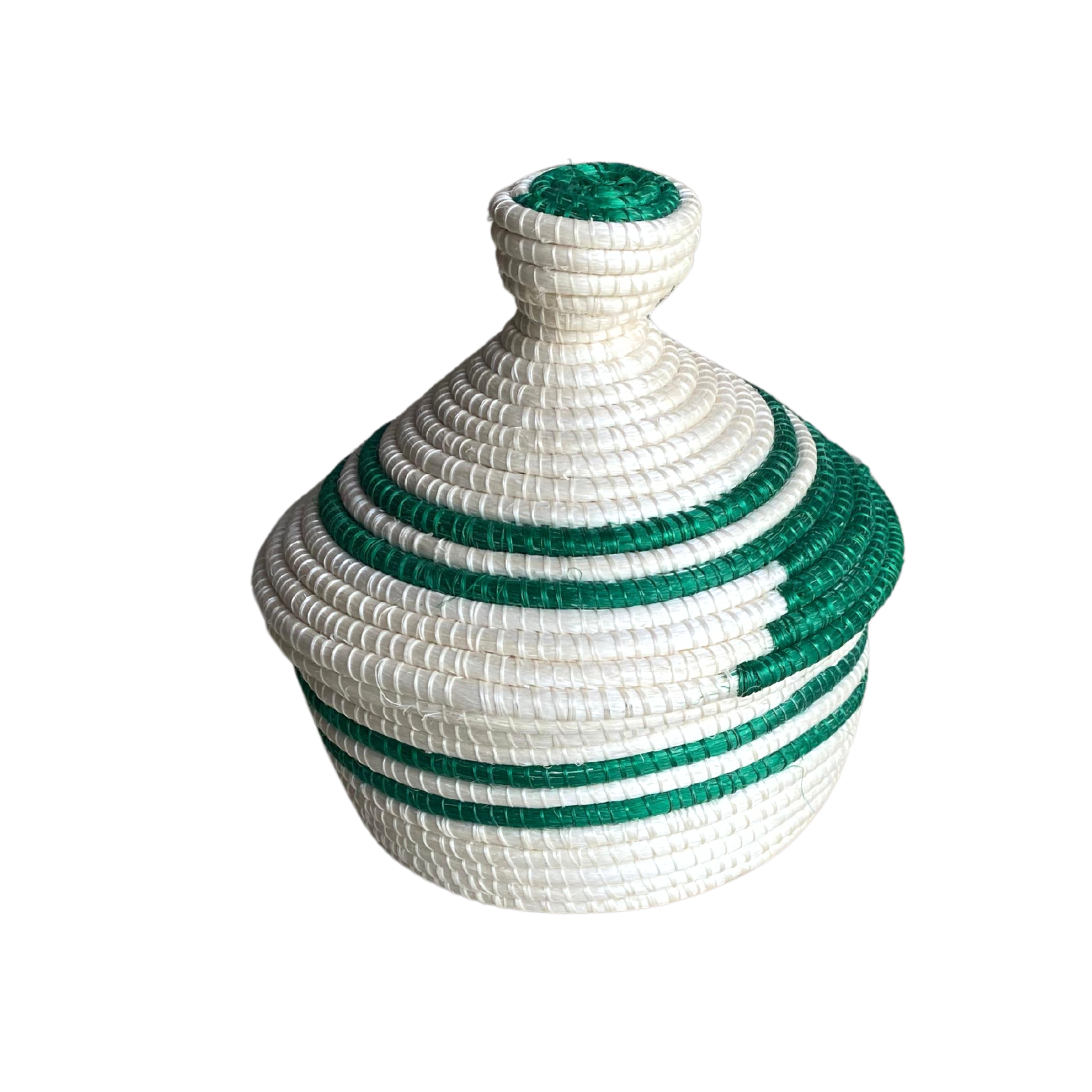 Small Hand Woven Zulu Pots With Lids