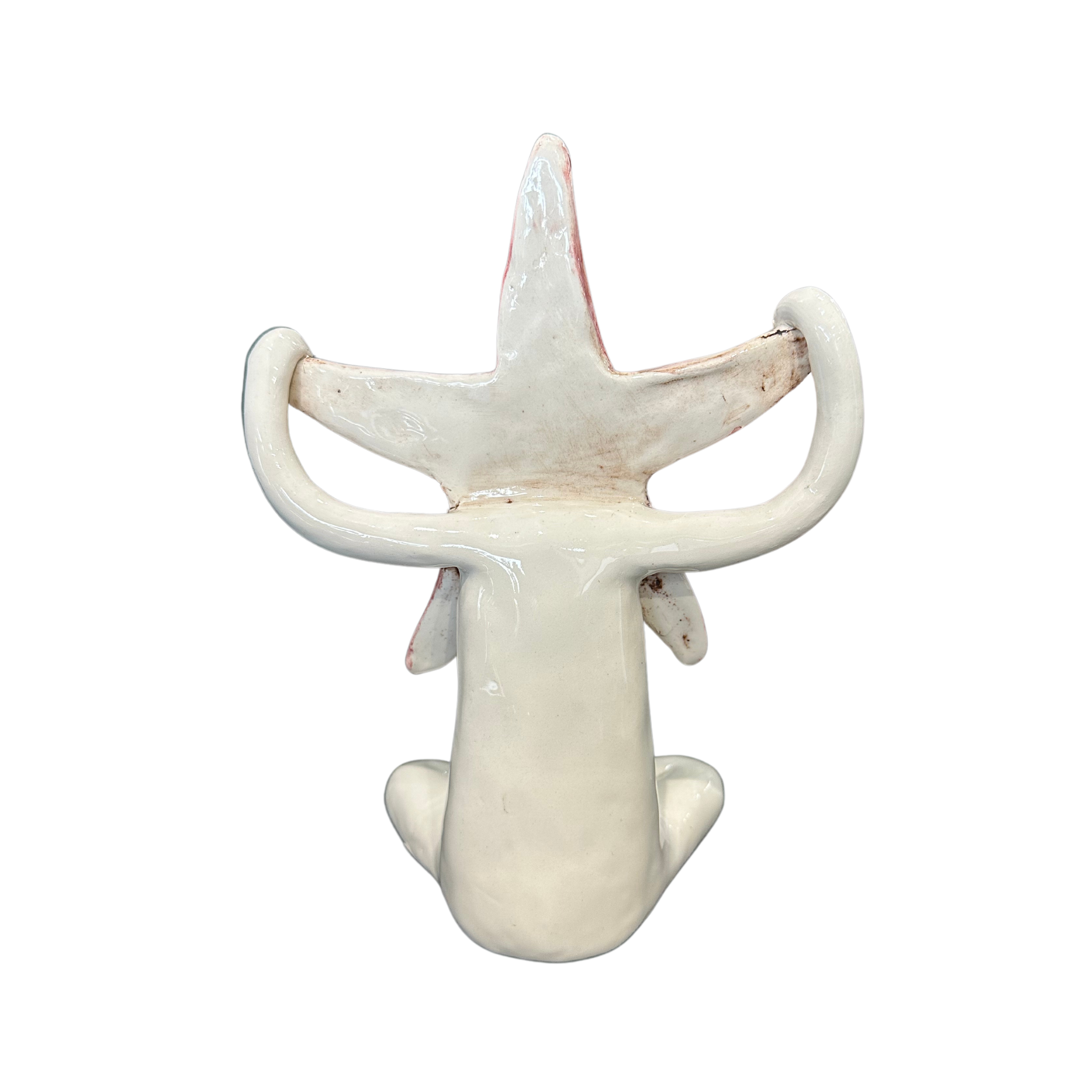 Medium Ceramic Pink Star Fish Statue - Fantasea Range