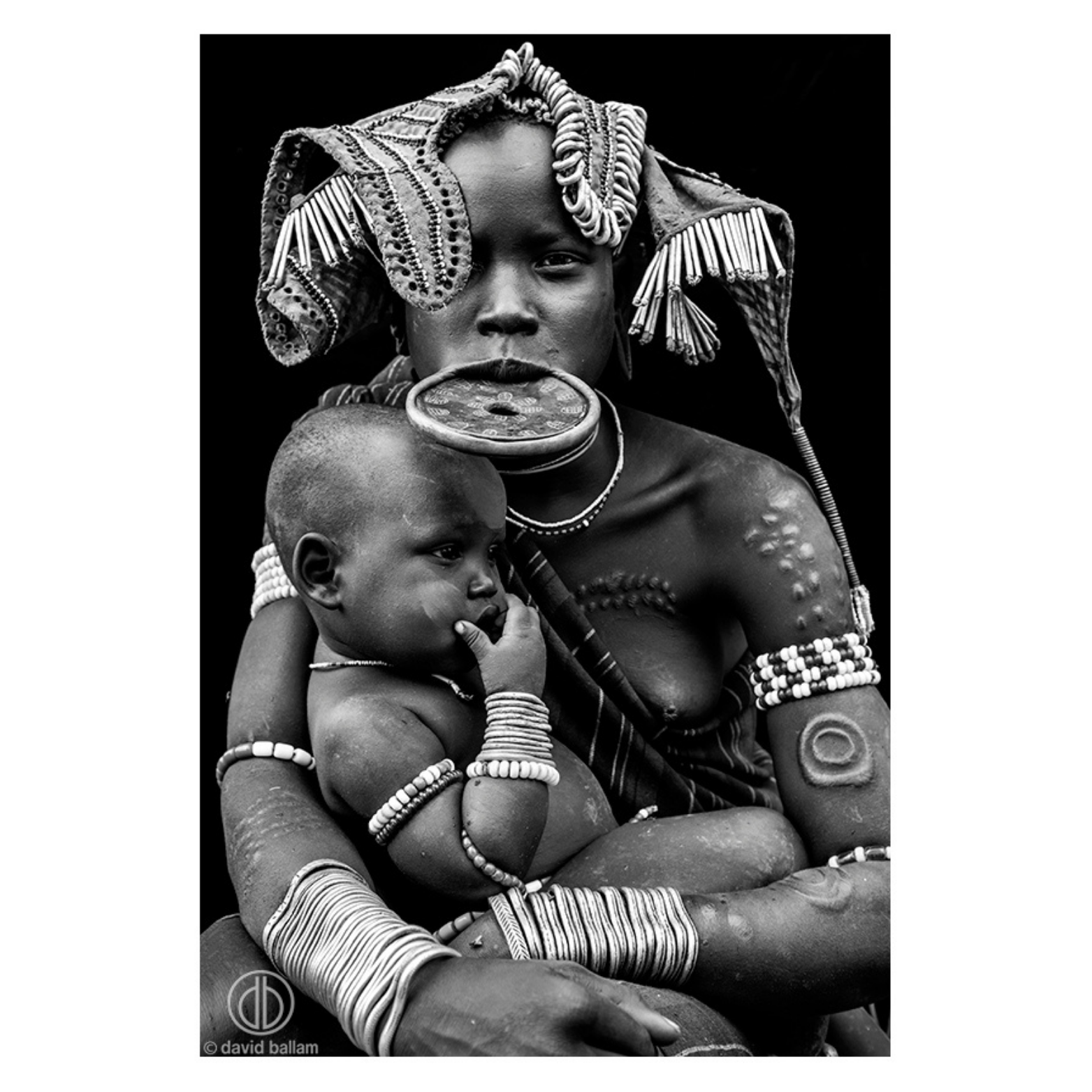 David Ballam Rolled Canvas Prints - Ethiopia's Omo Tribe (120cm x 80cm)