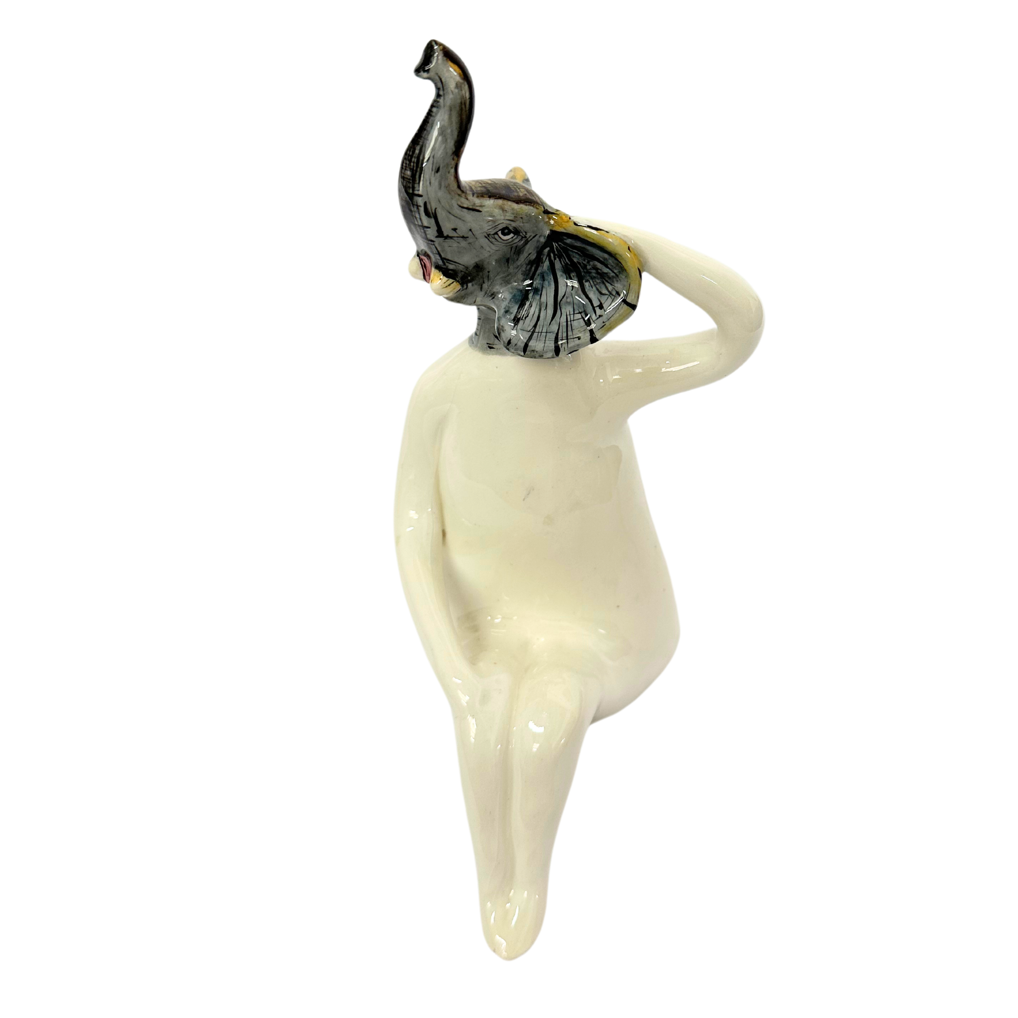 Medium Ceramic Elephant Statue
