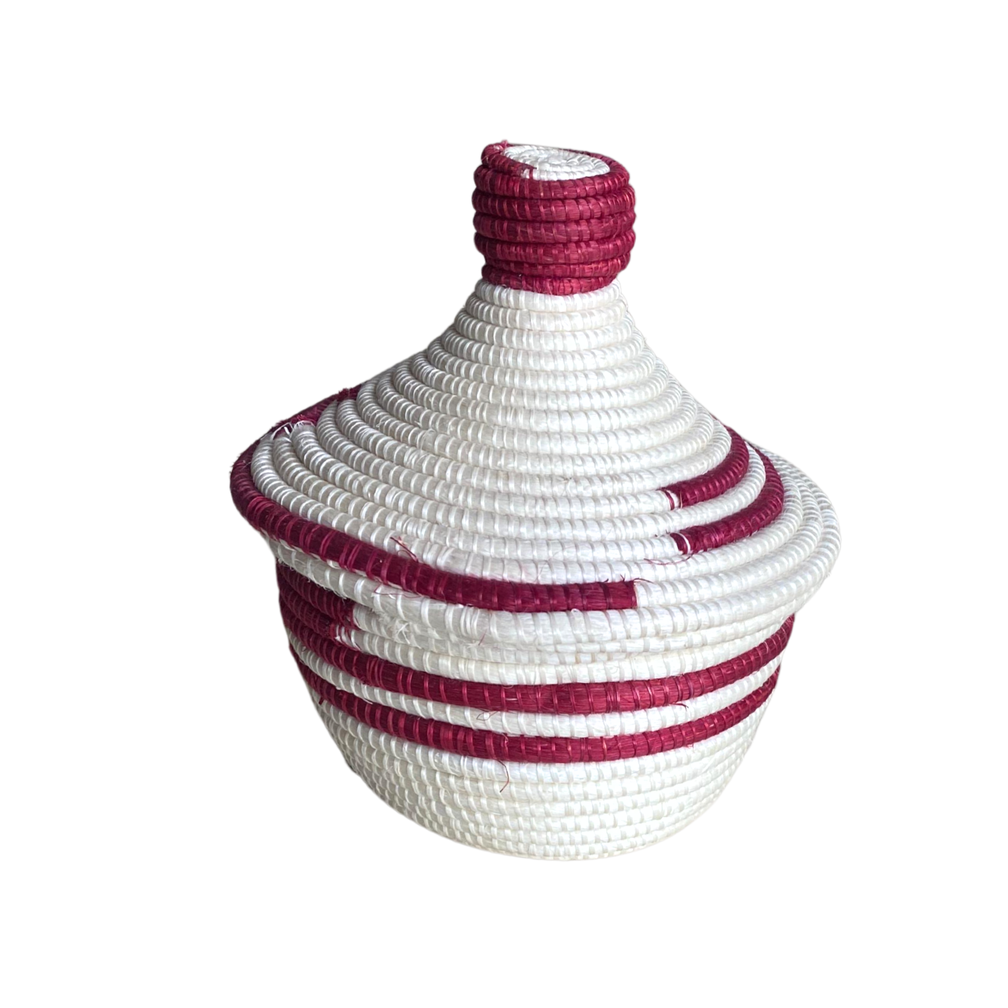 Small Hand Woven Zulu Pots With Lids