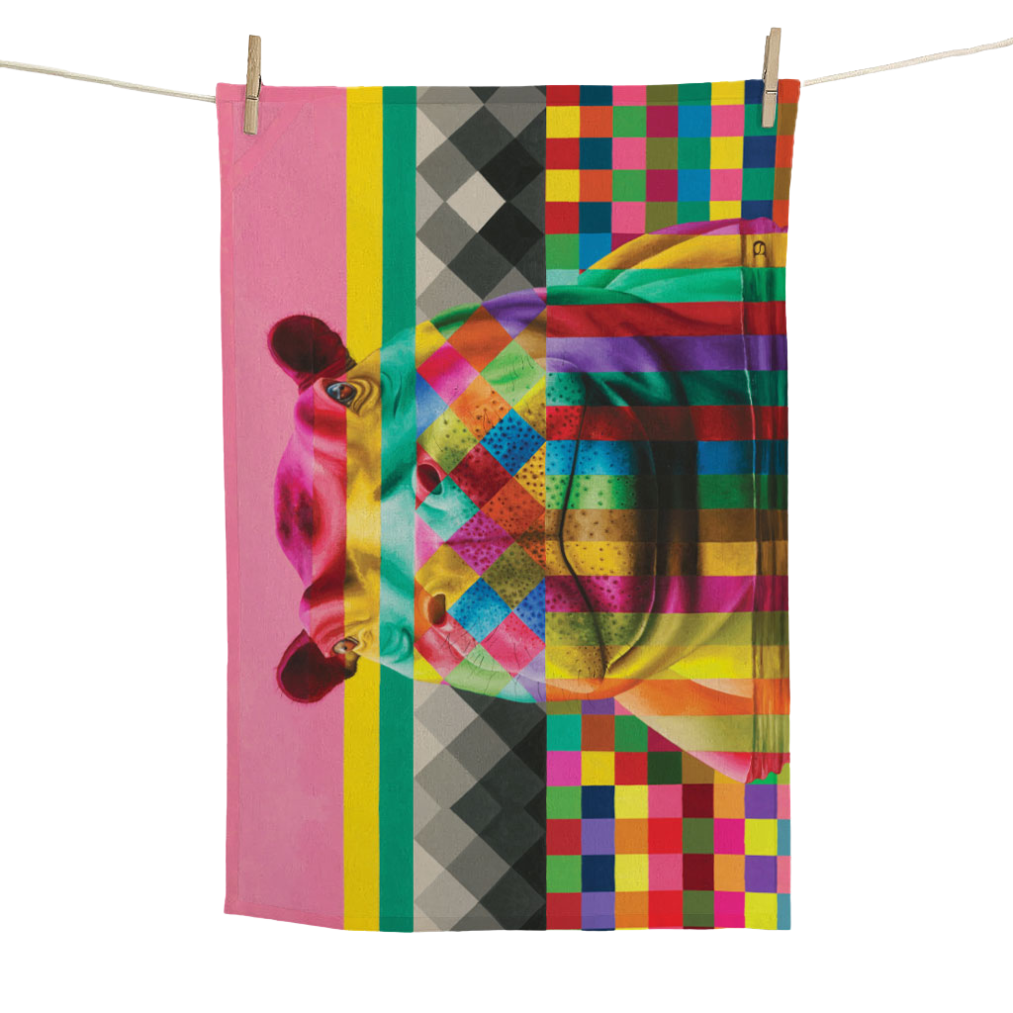 Wildly Colourful: The Colourful Animal Collection Cotton Tea Towels