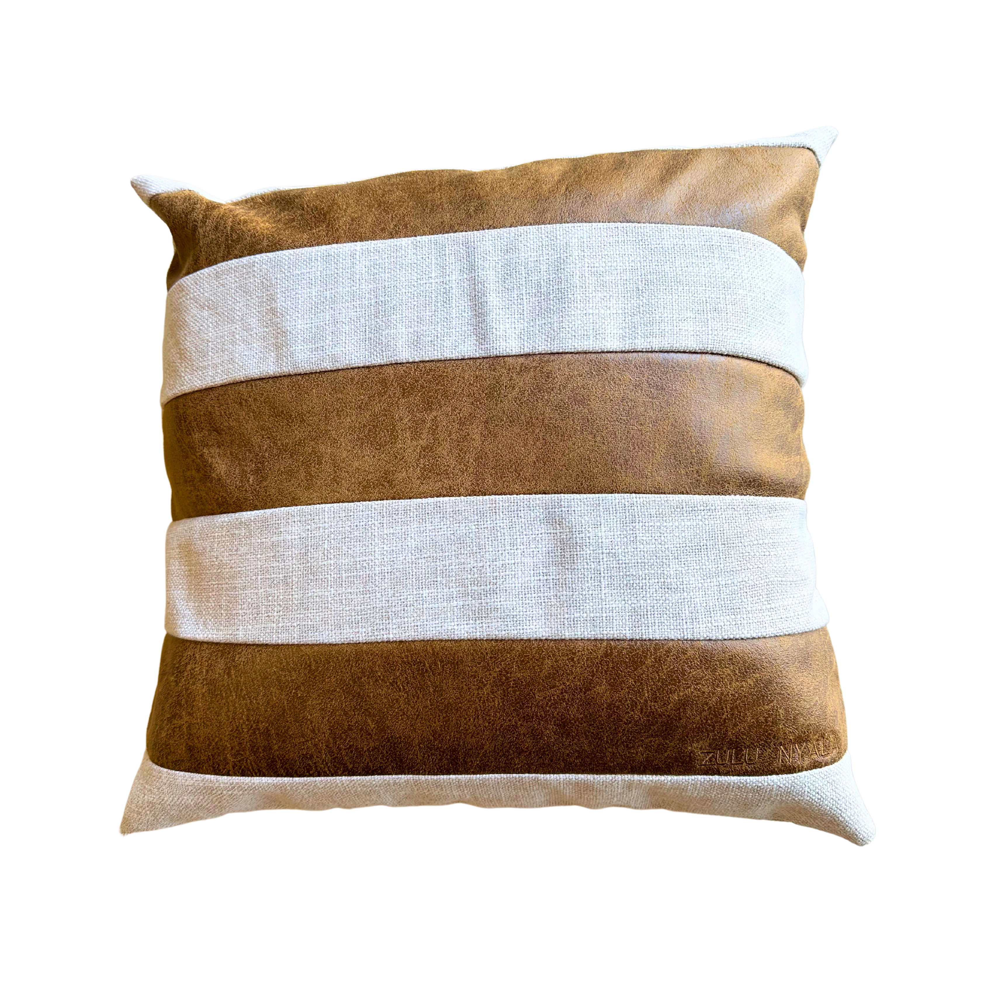 Savannah Striped Cushion Cover (55x55) (Brown & Cream)