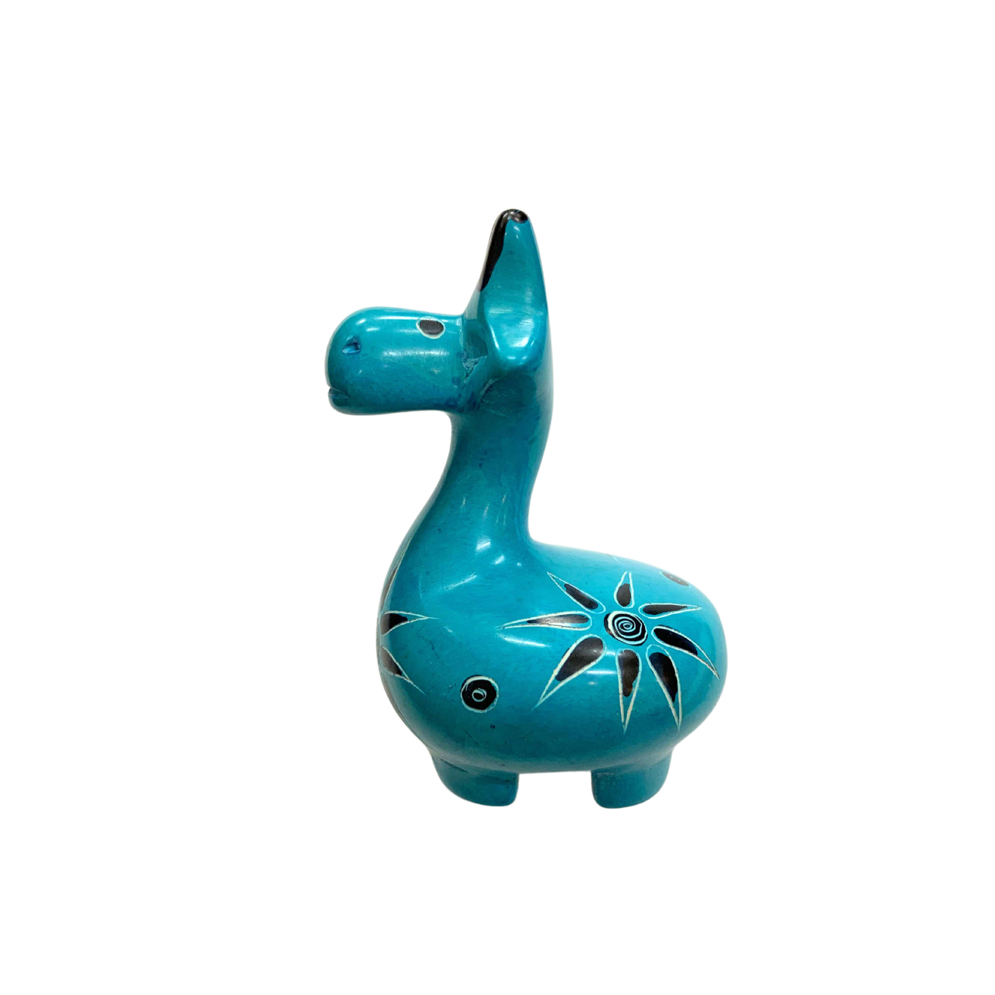 Colourful Soapstone Giraffe Sculpture (XL)