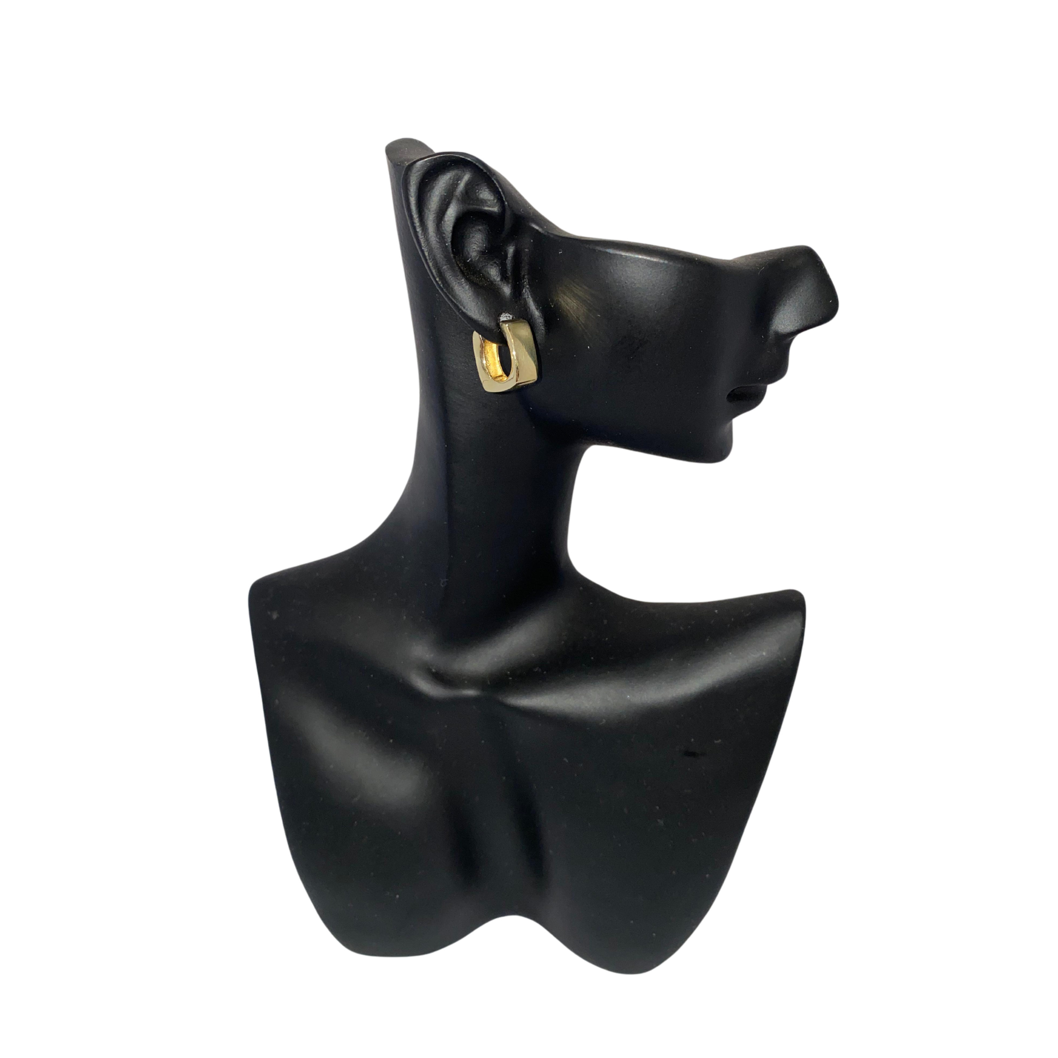 9 Carat Yellow Gold  Huggie Earrings (10mm)