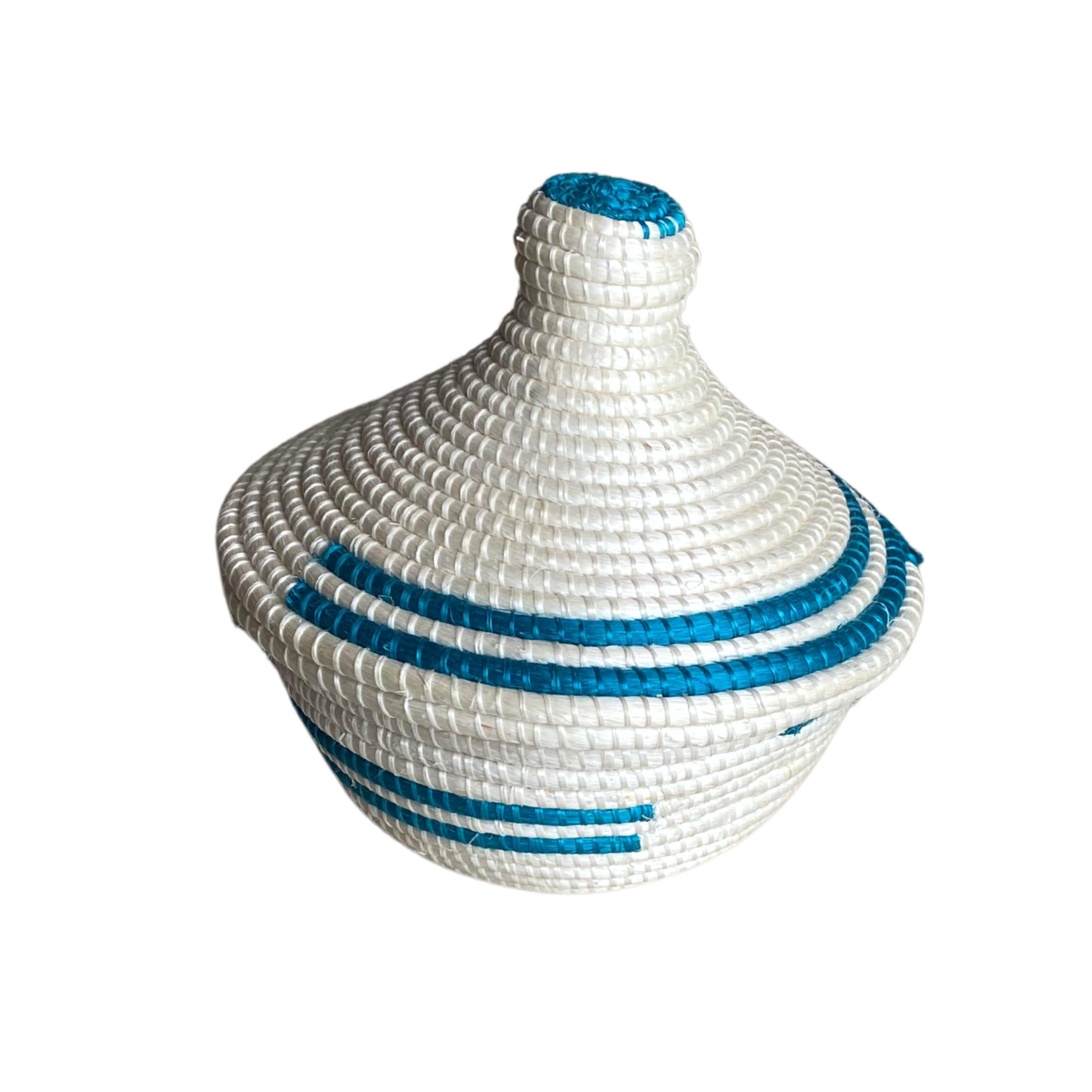 Small Hand Woven Zulu Pots With Lids