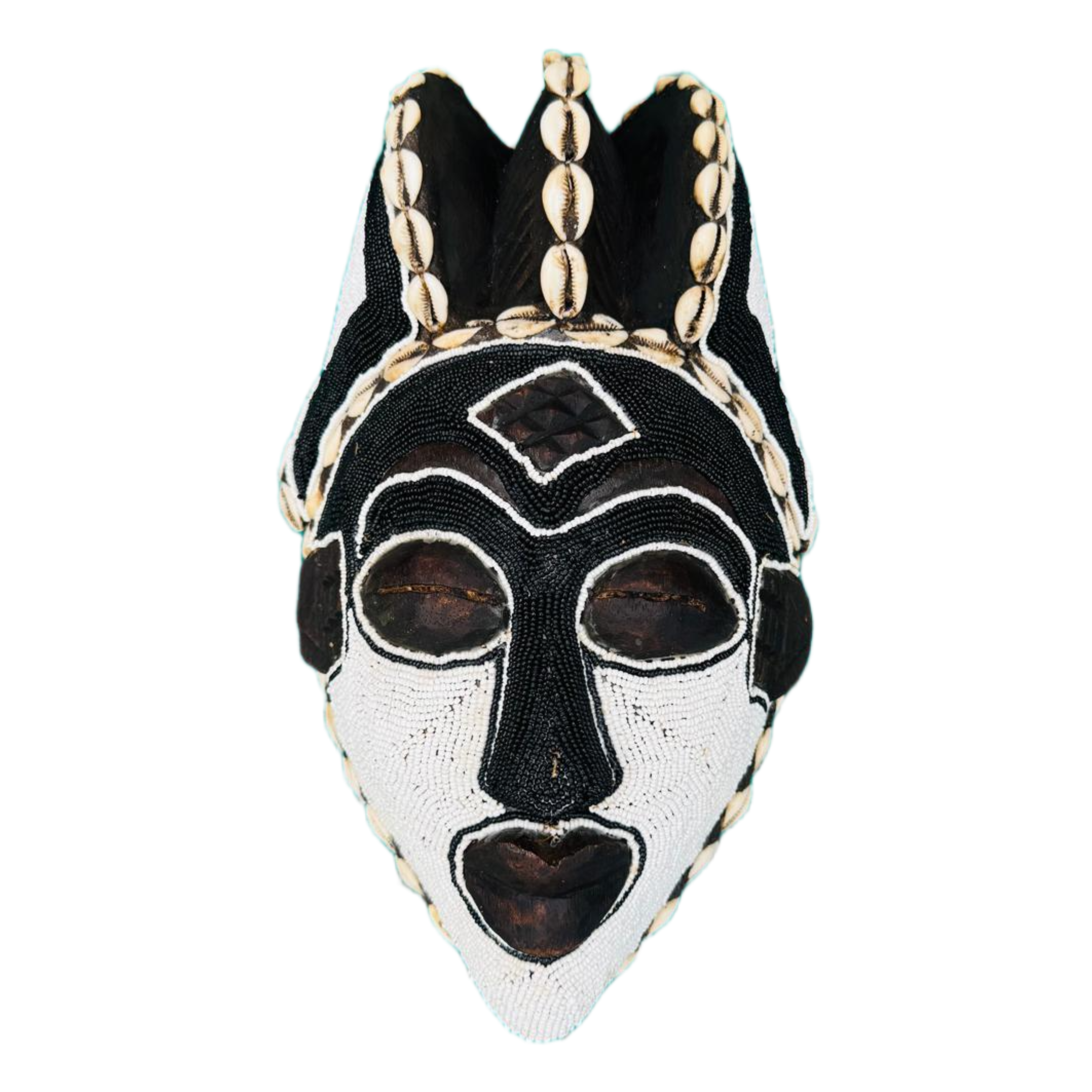 Black & White Punu Lumbo Mask