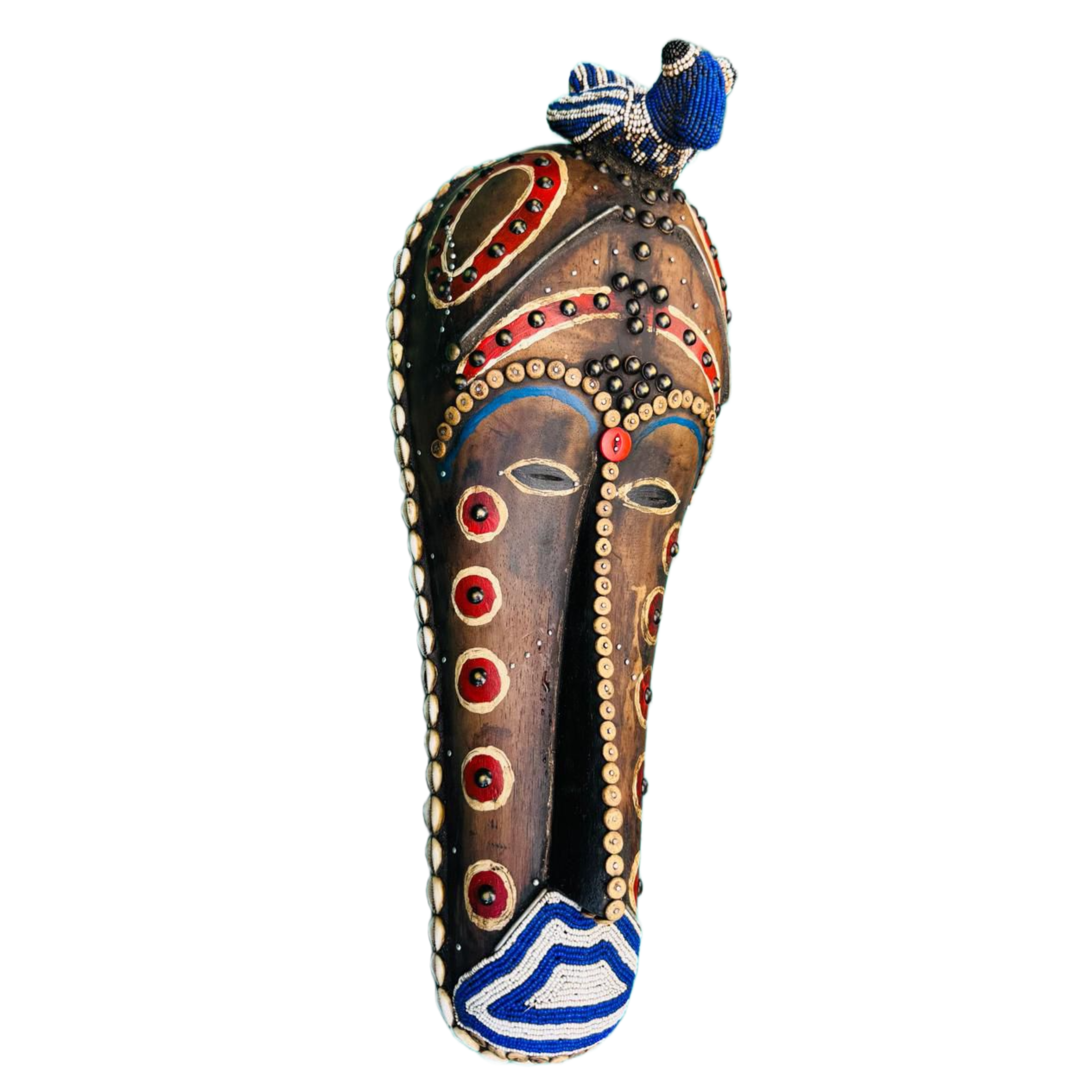 Gabon Fang Ngil Mask With Shells