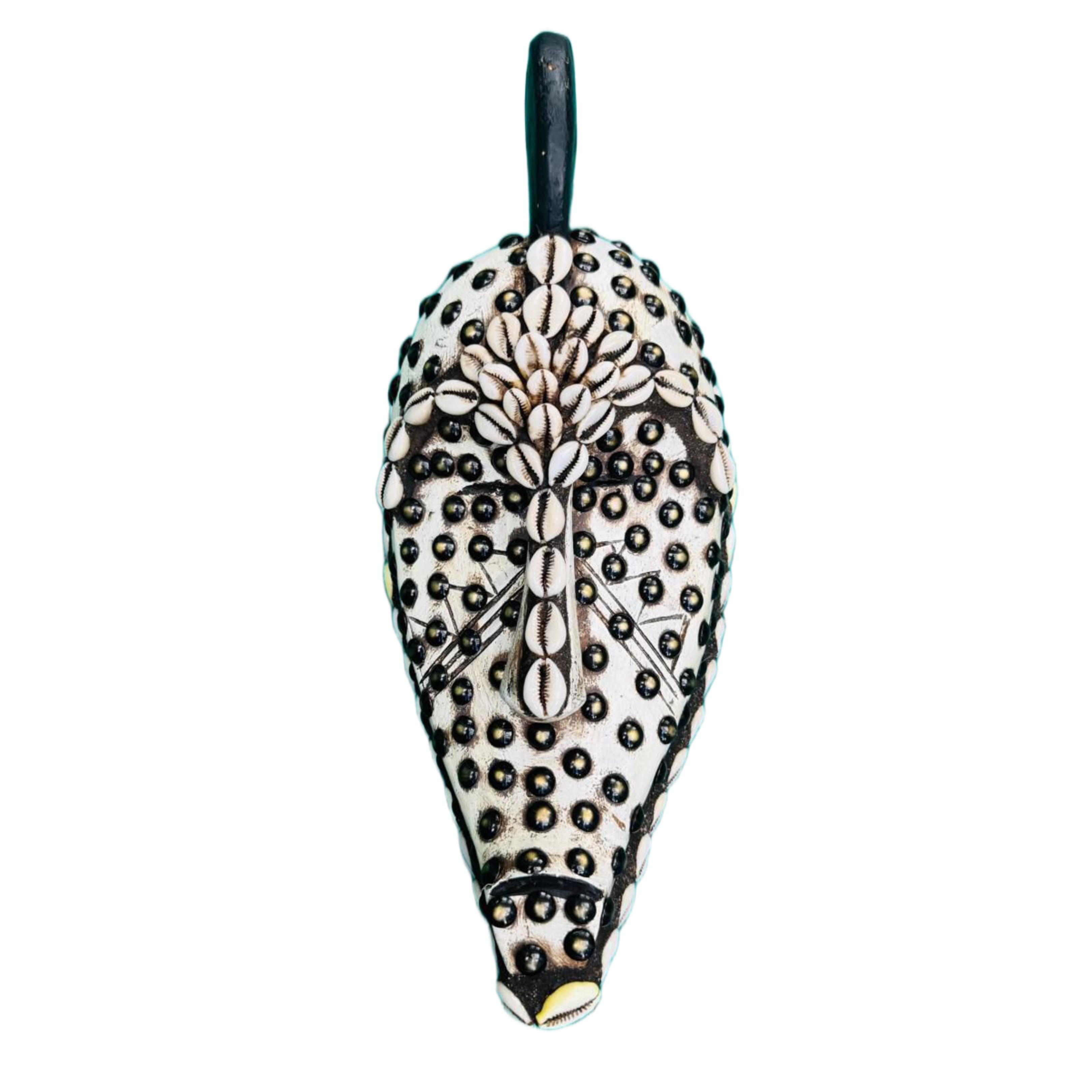 White Shell Gabon Fang Ngil Mask (M)