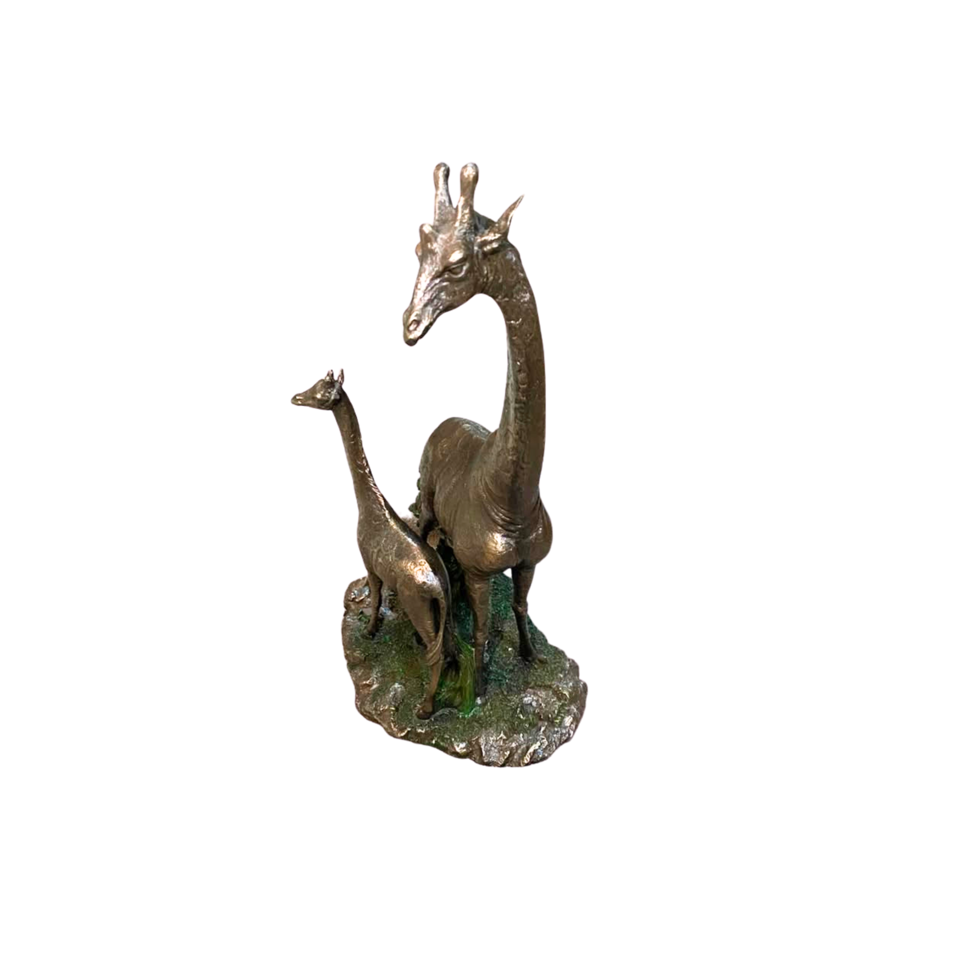 Giraffe & Baby Bronze Statue - Twiga