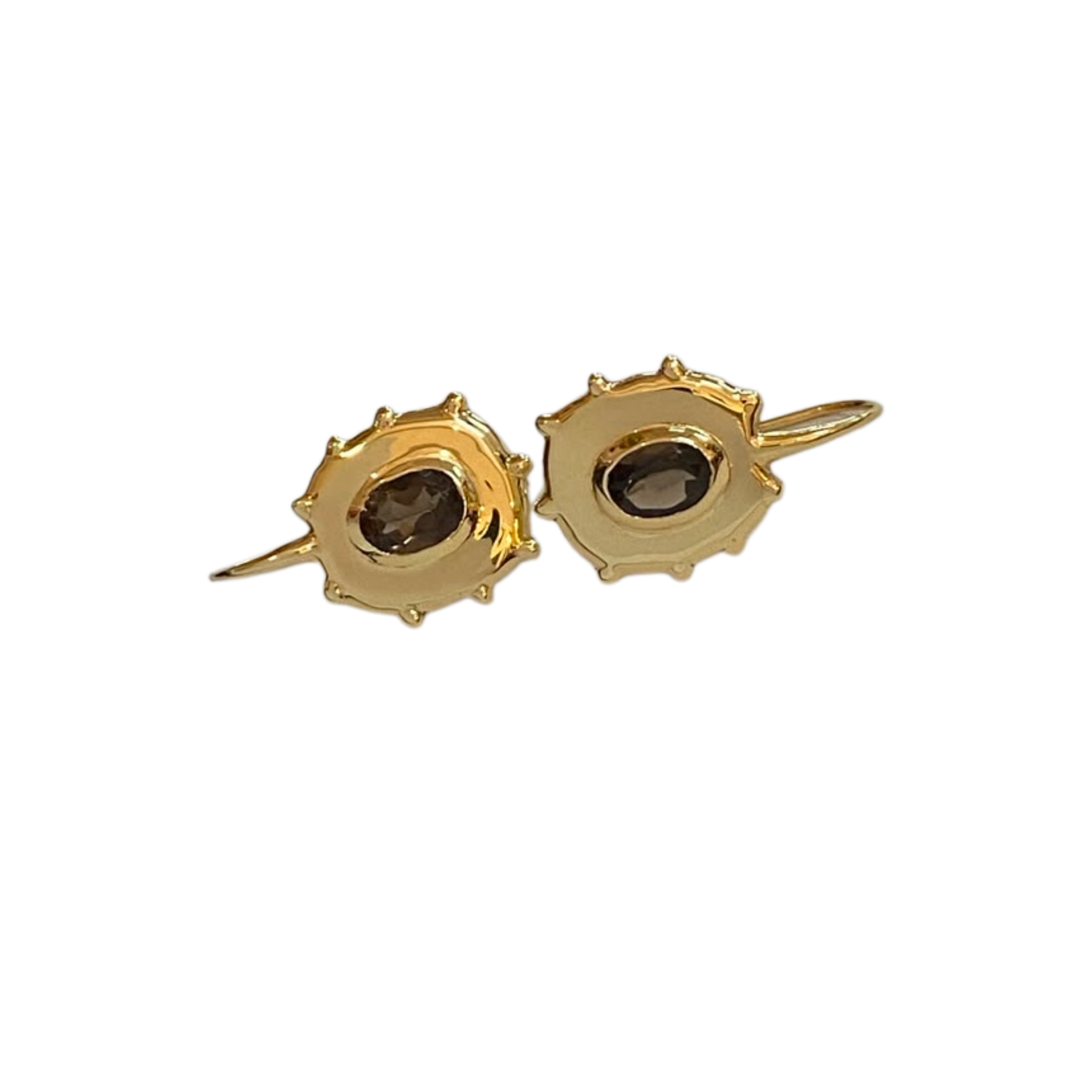 Kirsten Goss Carmen Smoky Quartz Earrings