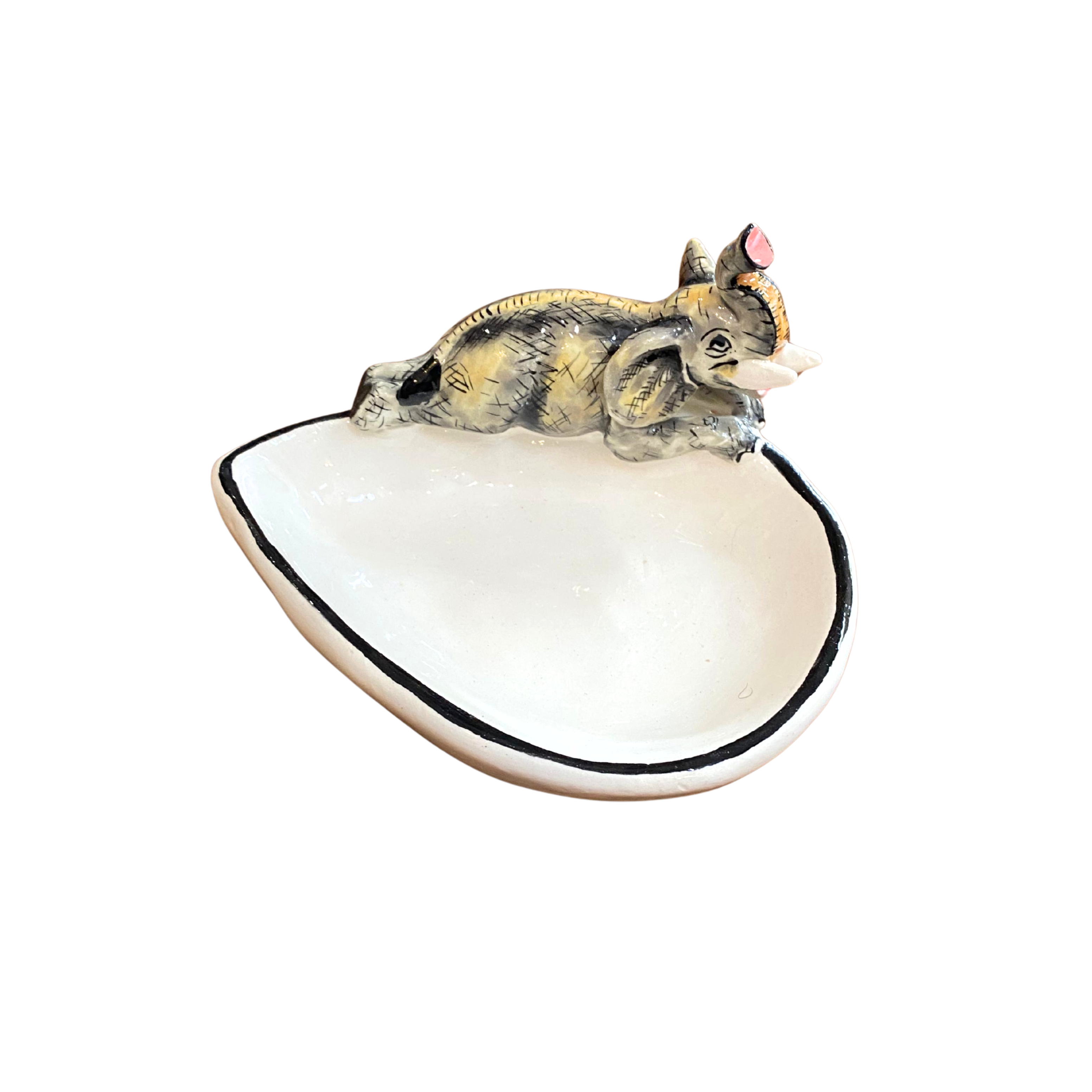 Ceramic Elephant Teabag Holder