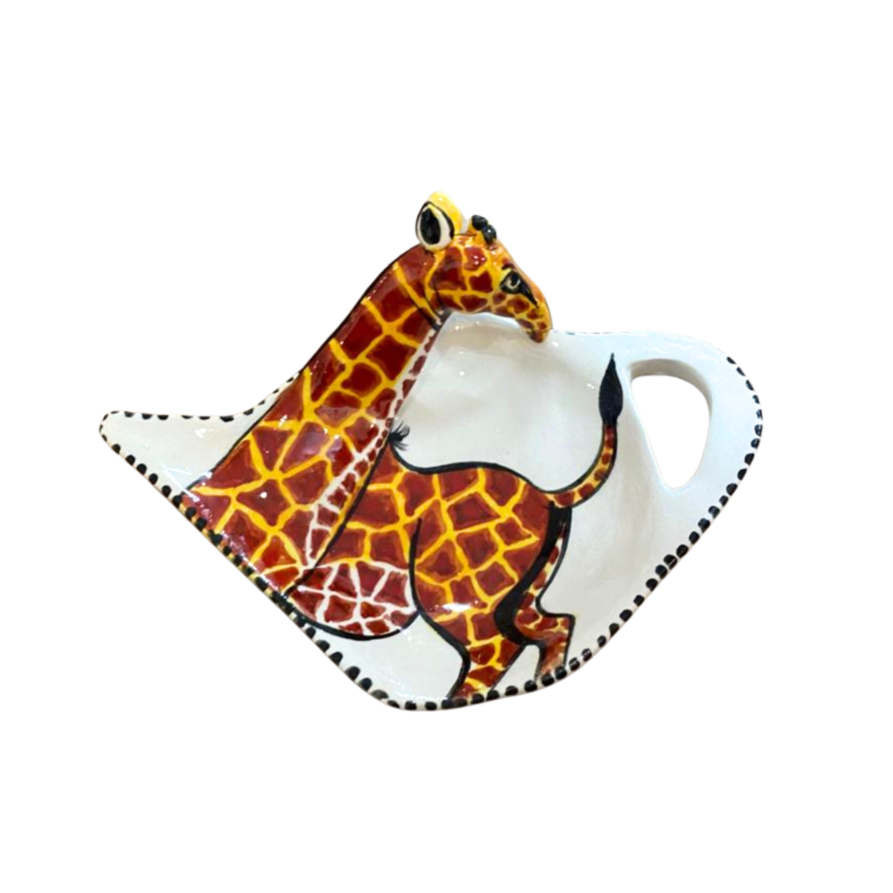 Ceramic Giraffe Teabag Holder