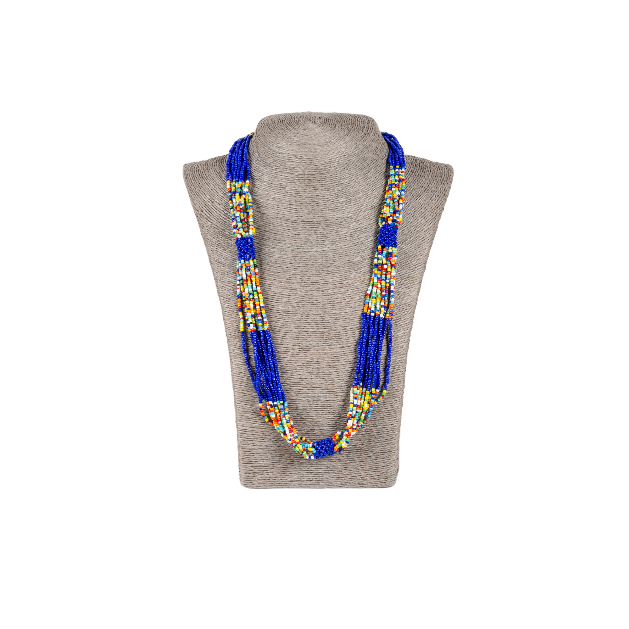 Traditional Zulu Hand Beaded Necklace (Colourful)