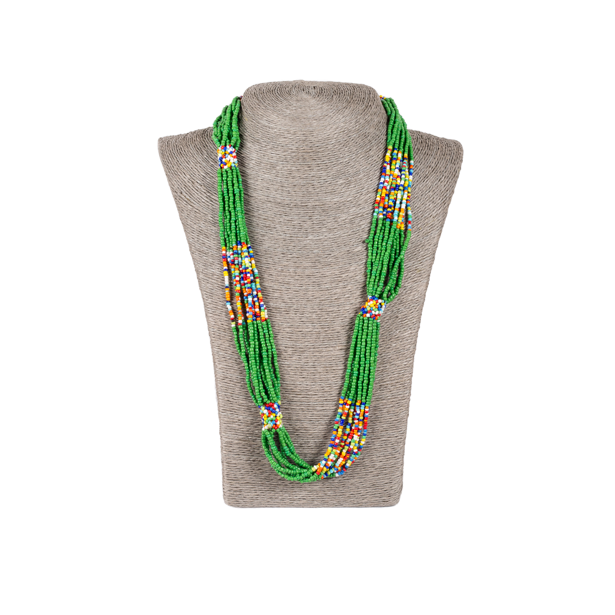Traditional Zulu Hand Beaded Necklace (Colourful)