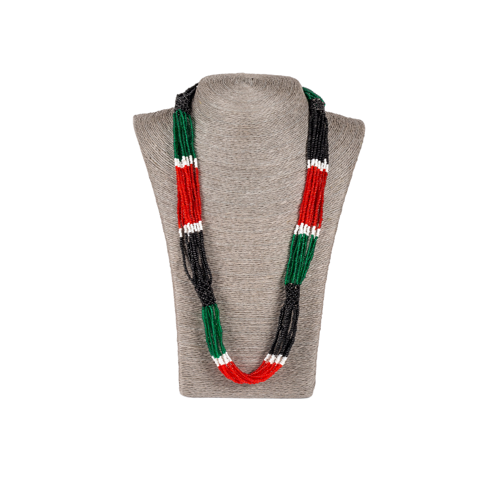 Traditional Zulu Hand Beaded Necklace (Colourful)