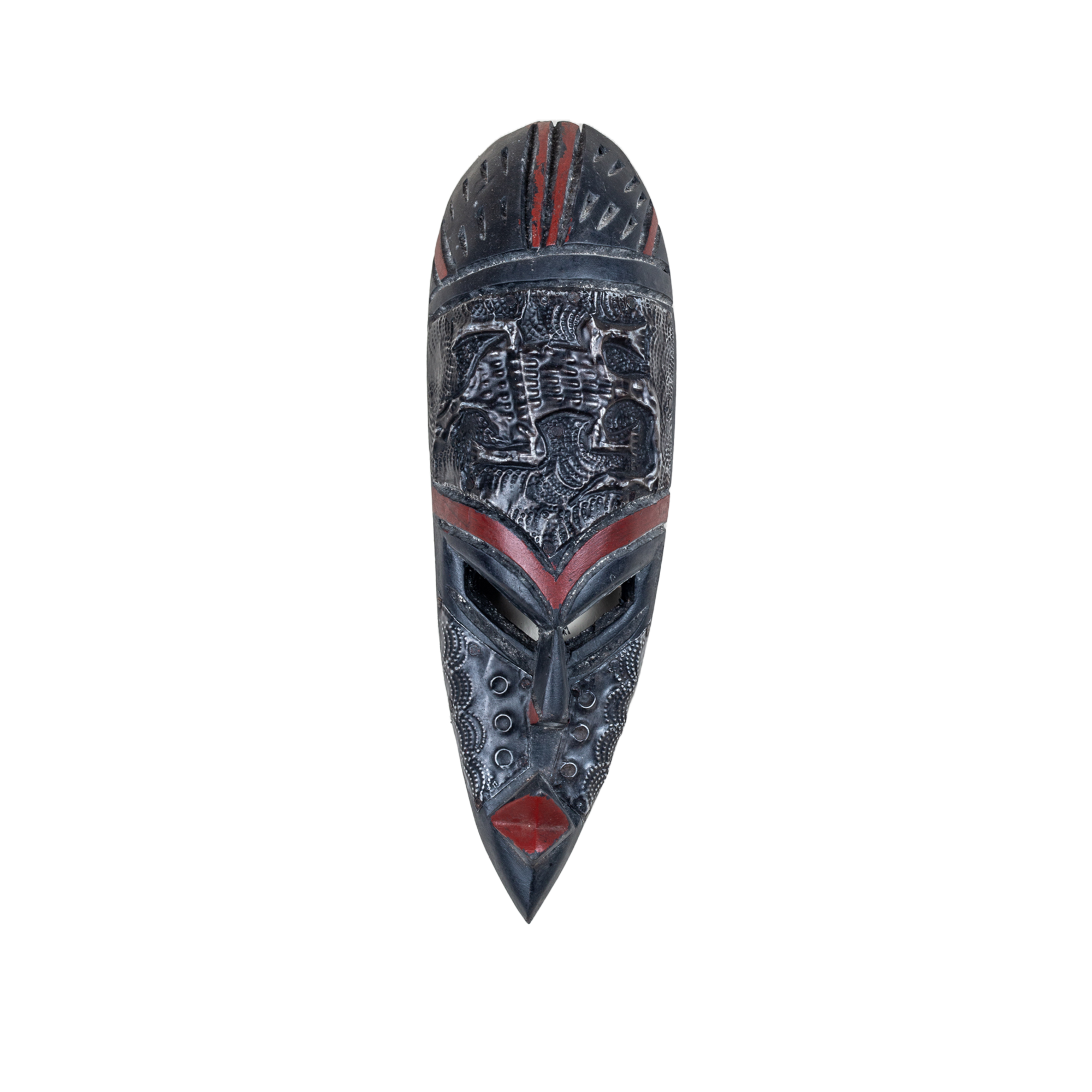 Metal Faced Ghanian Mask