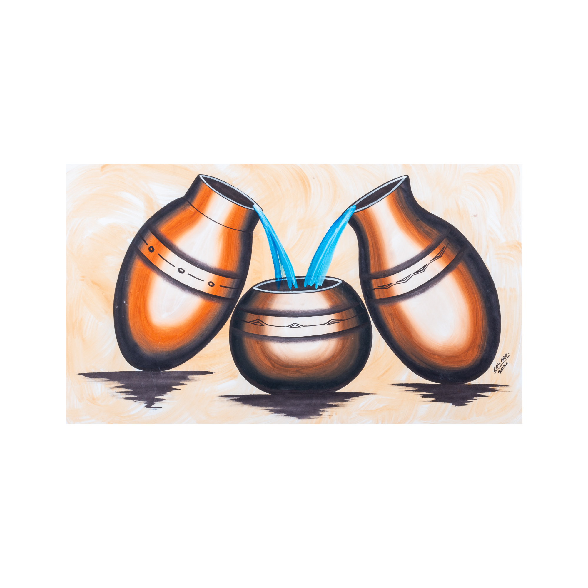 Two In One Canvas Painting - By Edward