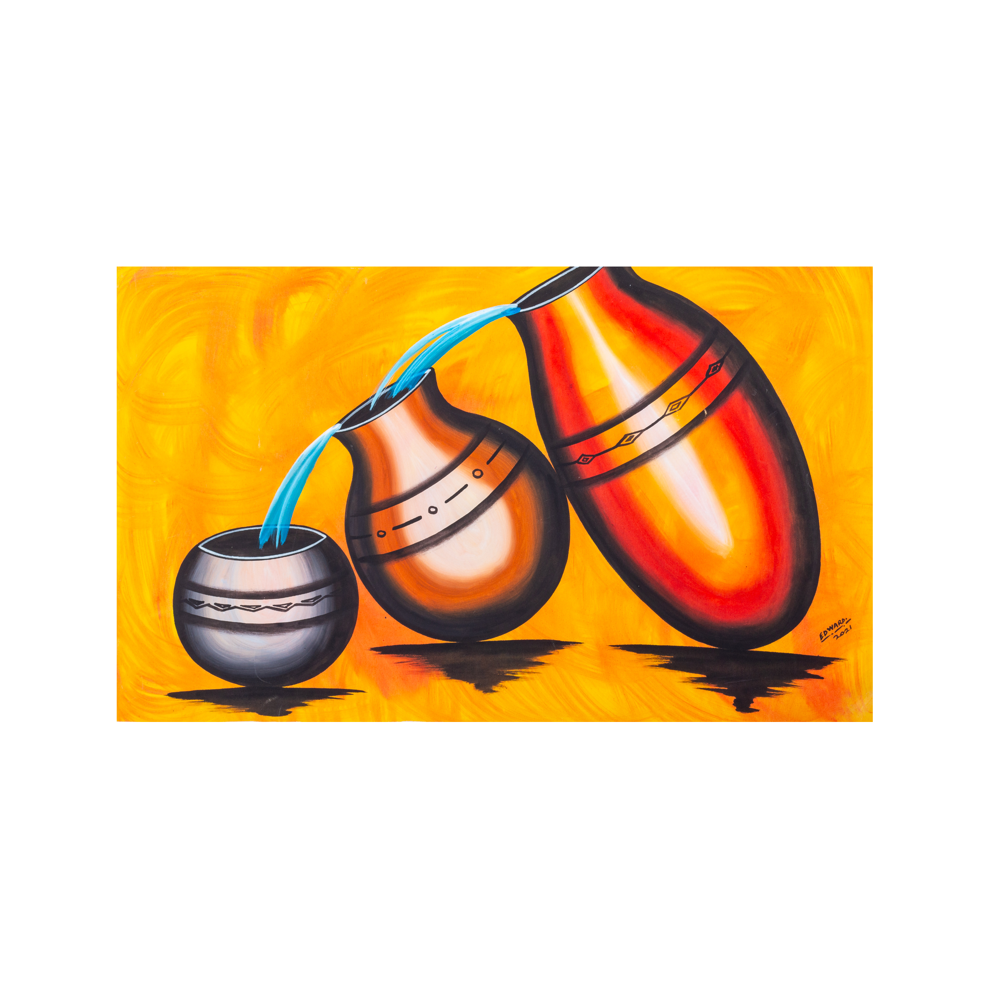 Overflow Canvas Painting - By Edward