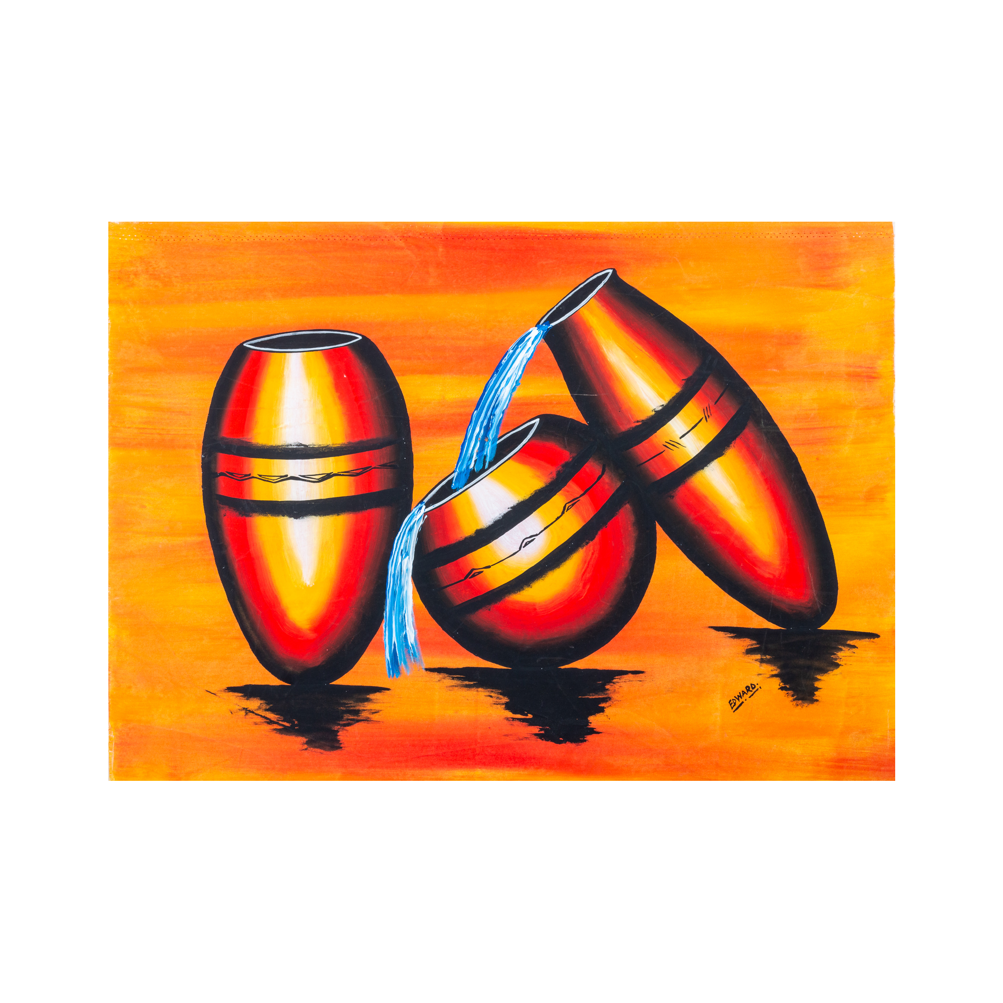 Overspill Canvas Painting - By Edward