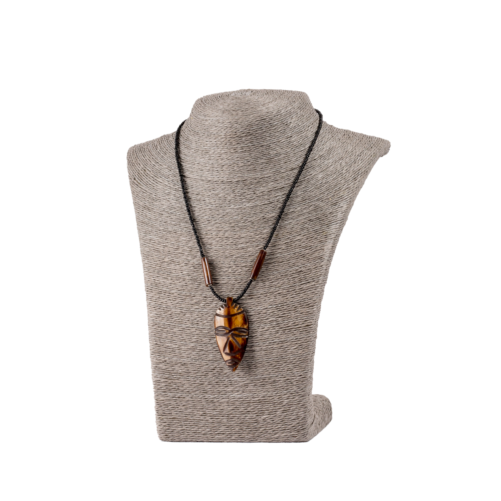 Mask Necklace Made With Bone